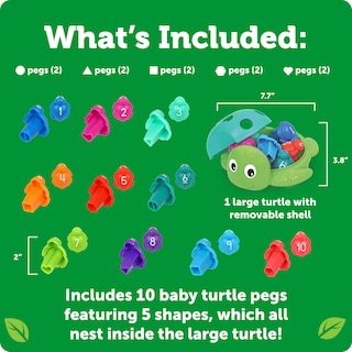 Foto 5 | Recursos De Aprendizaje Sobre Juguetes De Viaje Seymour The Counting Shapes Sea Turtle - Venta Internacional.