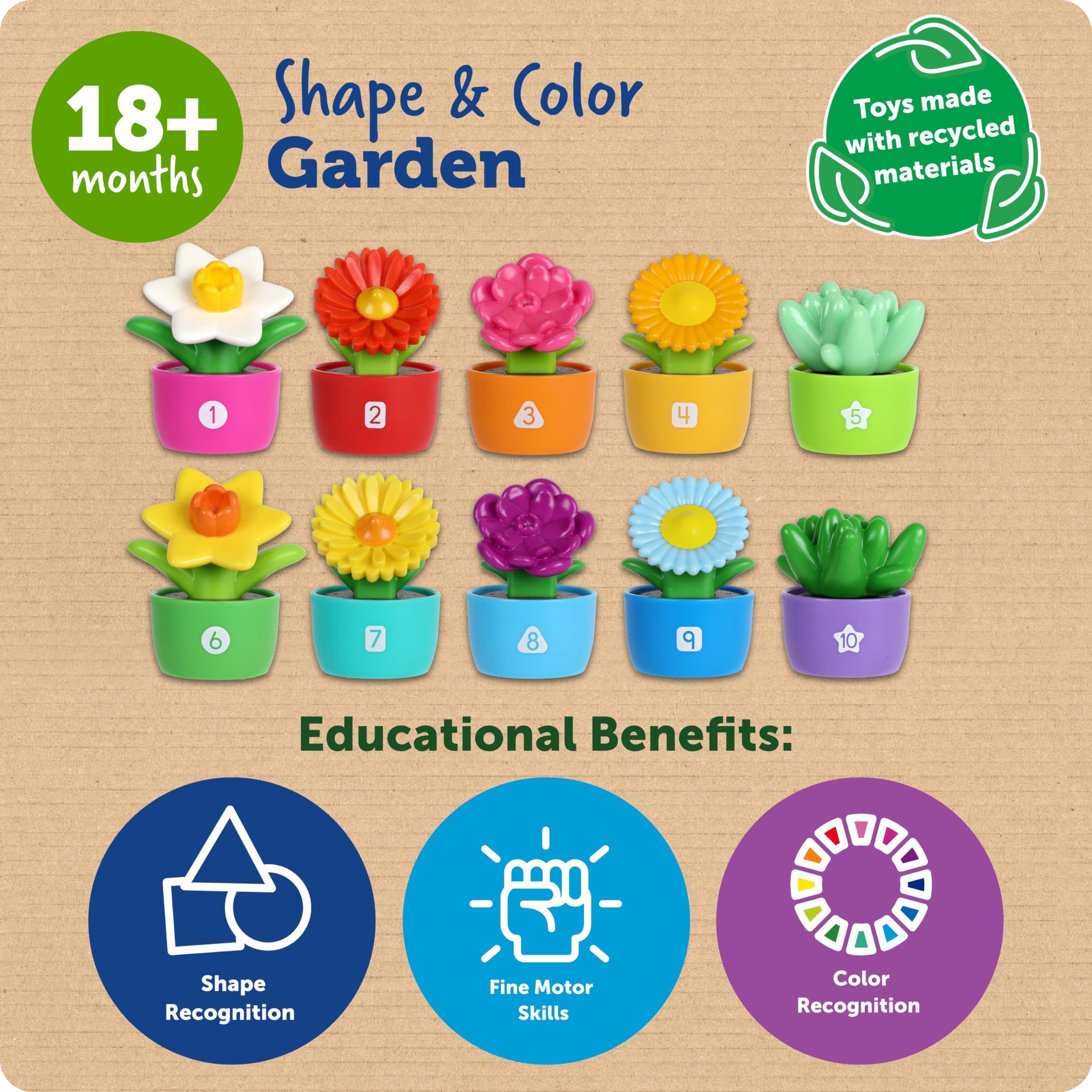 Foto 6 pulgar | Jardín de Formas y Colores para Niños Pequeños -Venta Internacional