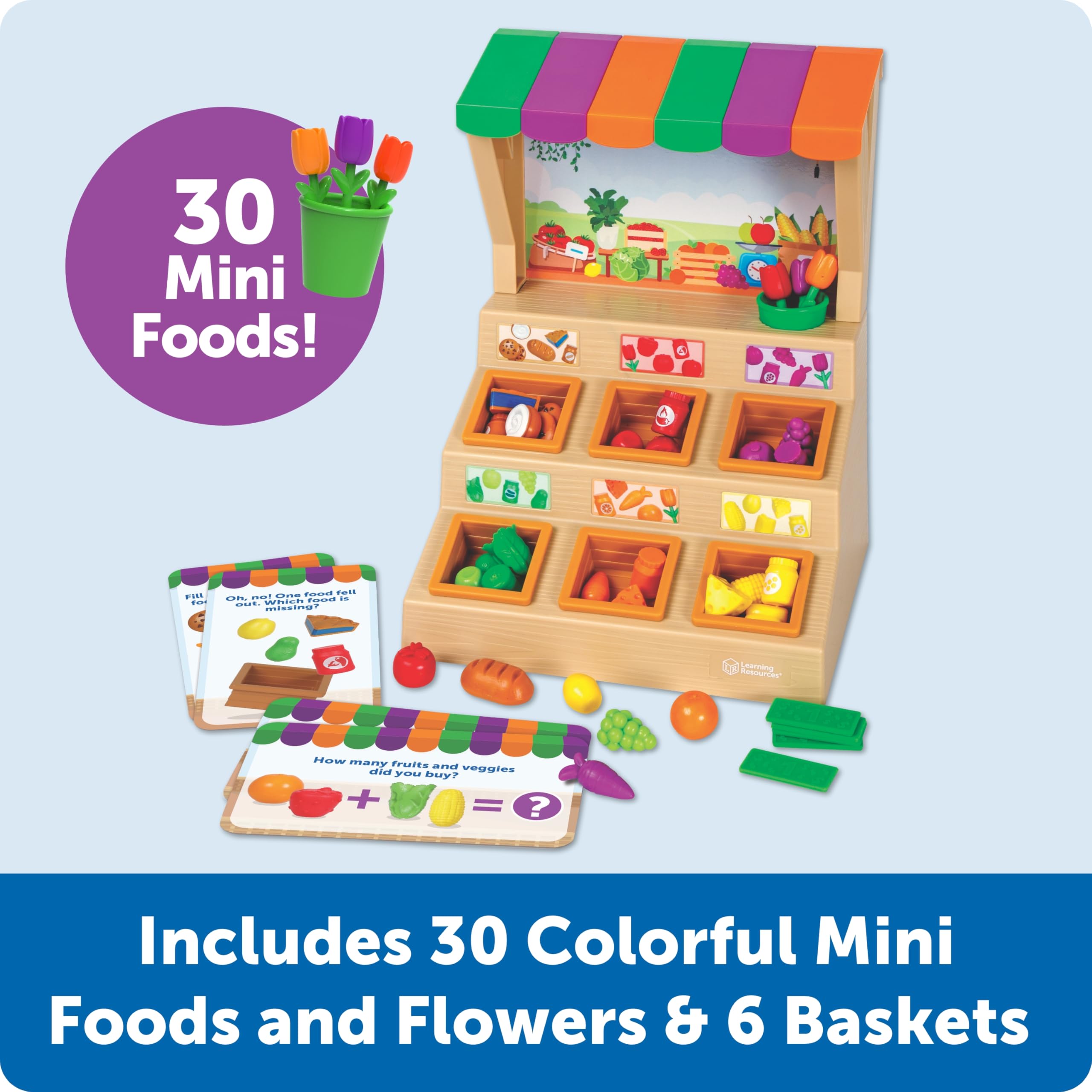 Foto 2 | Set De Clasificación Learning Resources Mini Farmstand Con 63 Piezas - Venta Internacional.