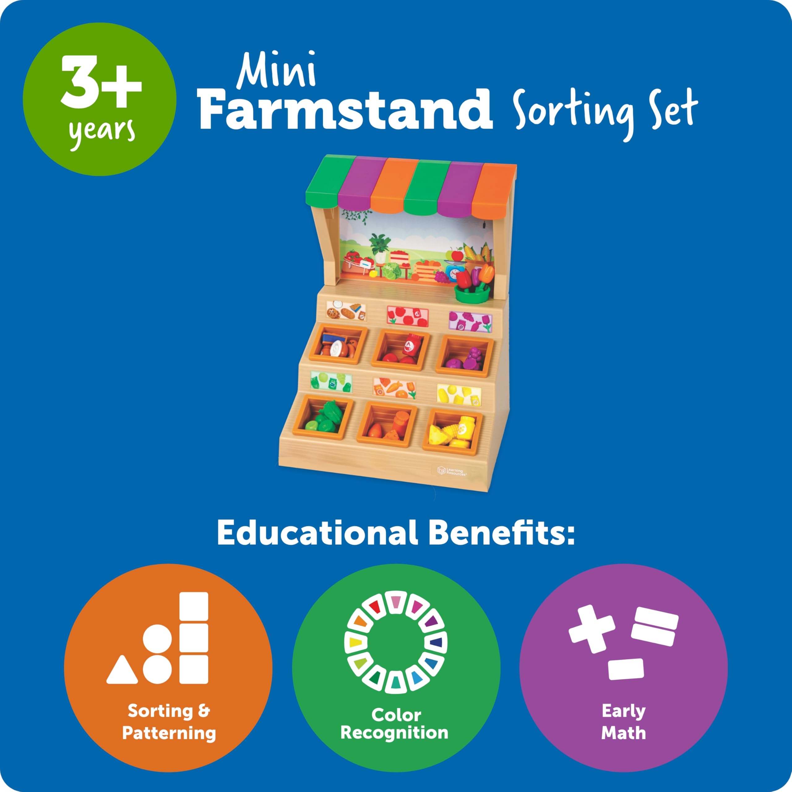 Foto 7 pulgar | Set De Clasificación Learning Resources Mini Farmstand Con 63 Piezas - Venta Internacional.