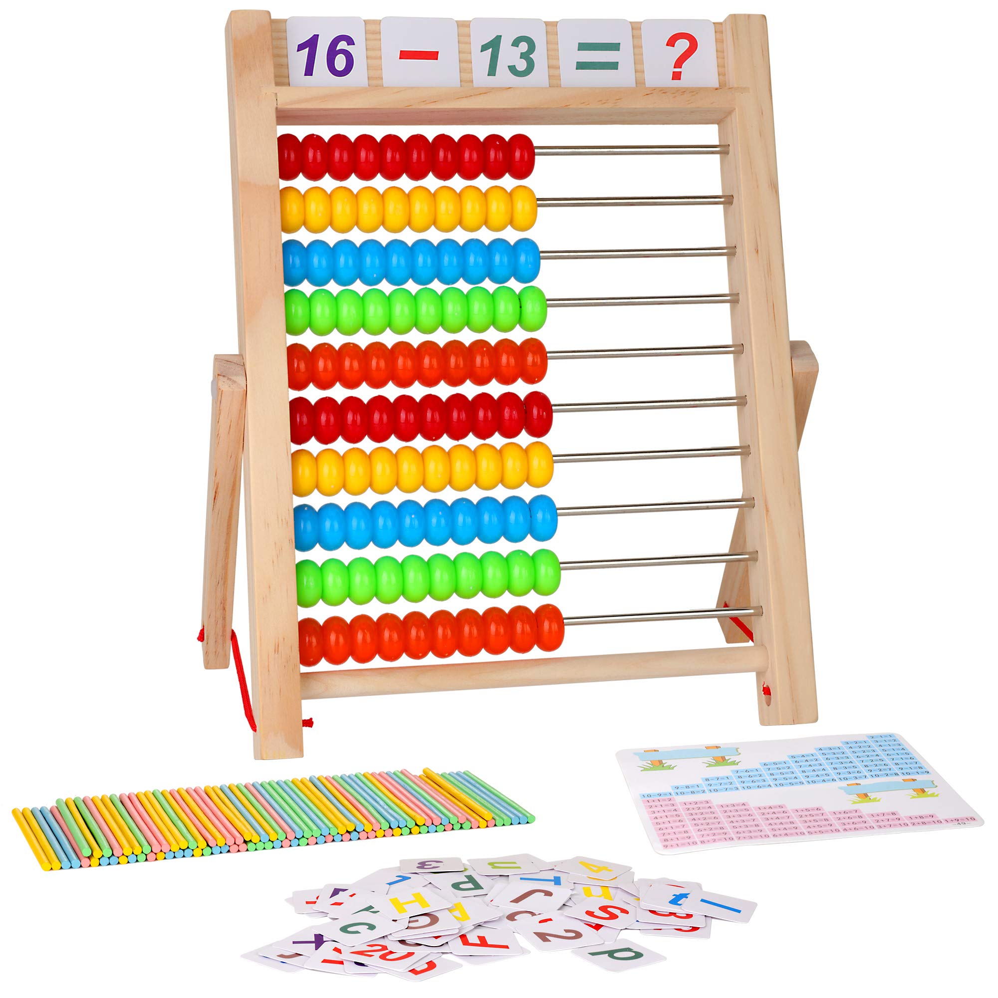Ábaco de Madera Kidwill con Tarjetas y Palos - Venta Internacional