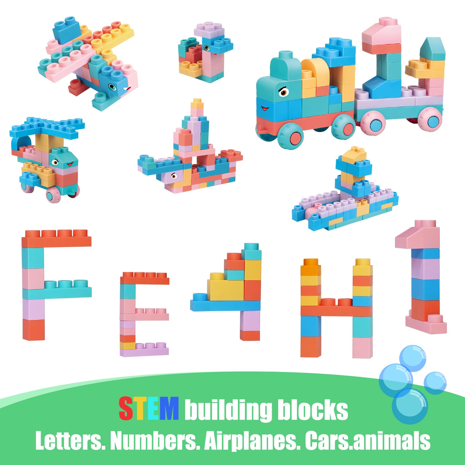 Foto 4 pulgar | Juego De Bloques Chenxuanbro Soft Para Niños De 2 A 6 Años Con 101 Piezas - Venta Internacional.