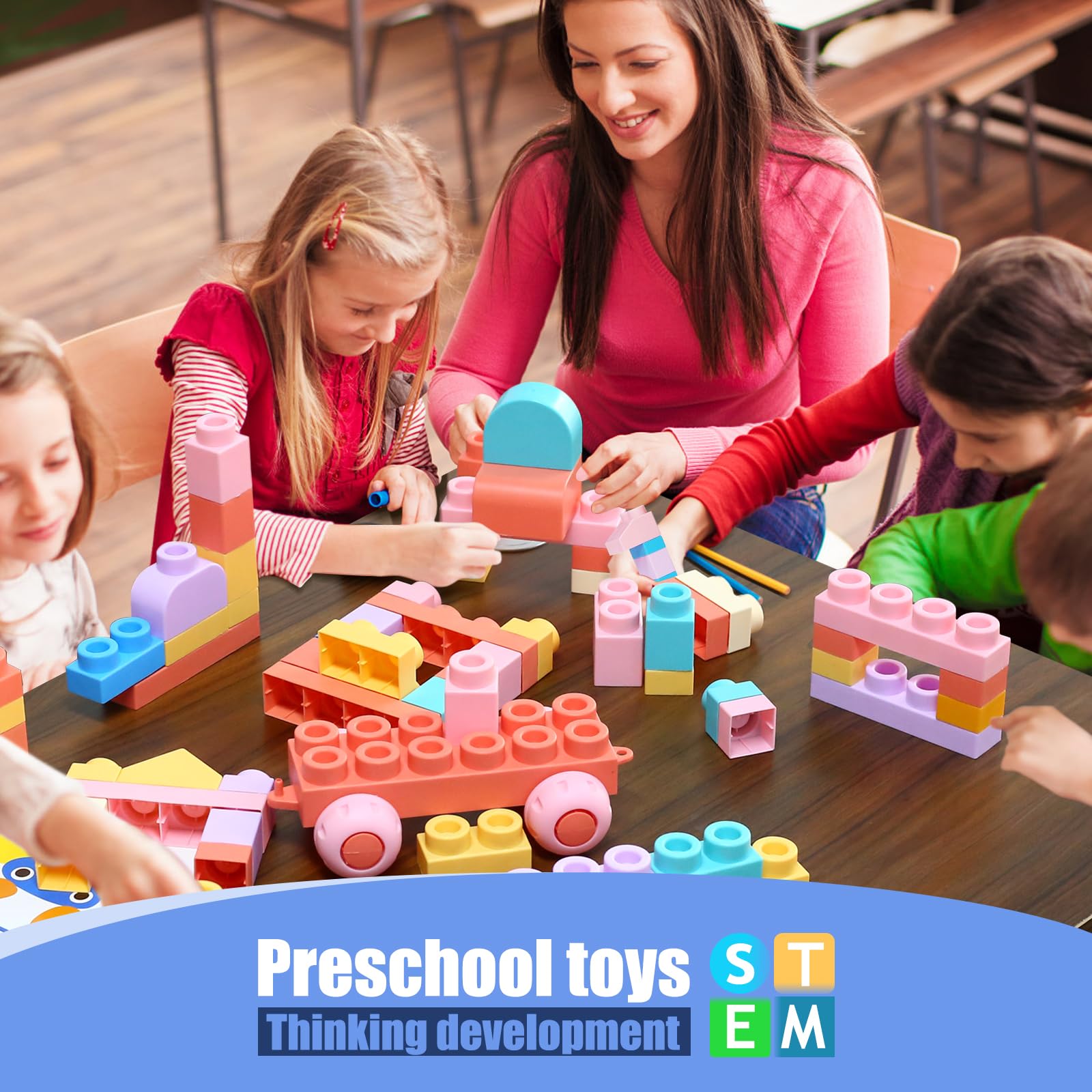Foto 7 pulgar | Juego De Bloques Chenxuanbro Soft Para Niños De 2 A 6 Años Con 101 Piezas - Venta Internacional.