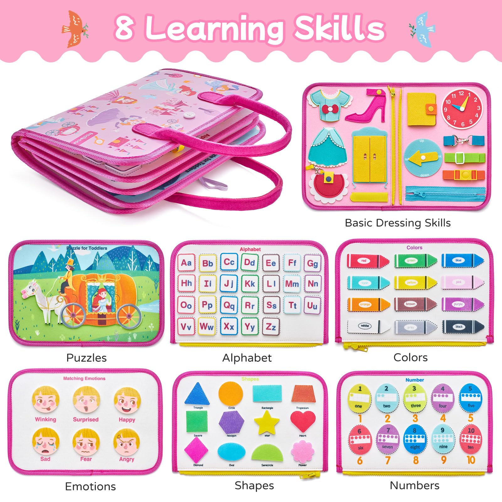 Foto 3 pulgar | Juguete Busy Board Freebear Princess para Niños - Venta Internacional