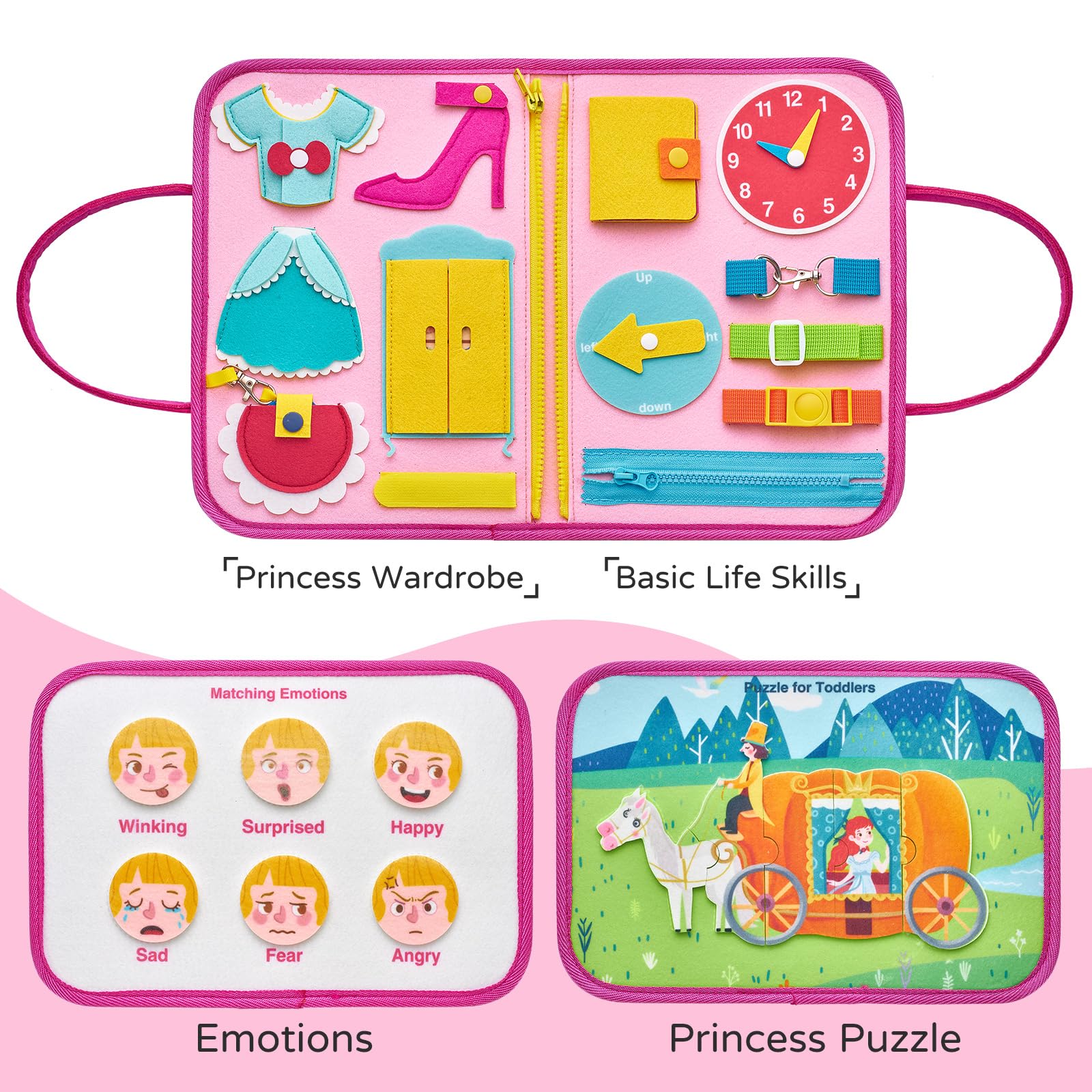 Foto 6 pulgar | Juguete Busy Board Freebear Princess para Niños - Venta Internacional