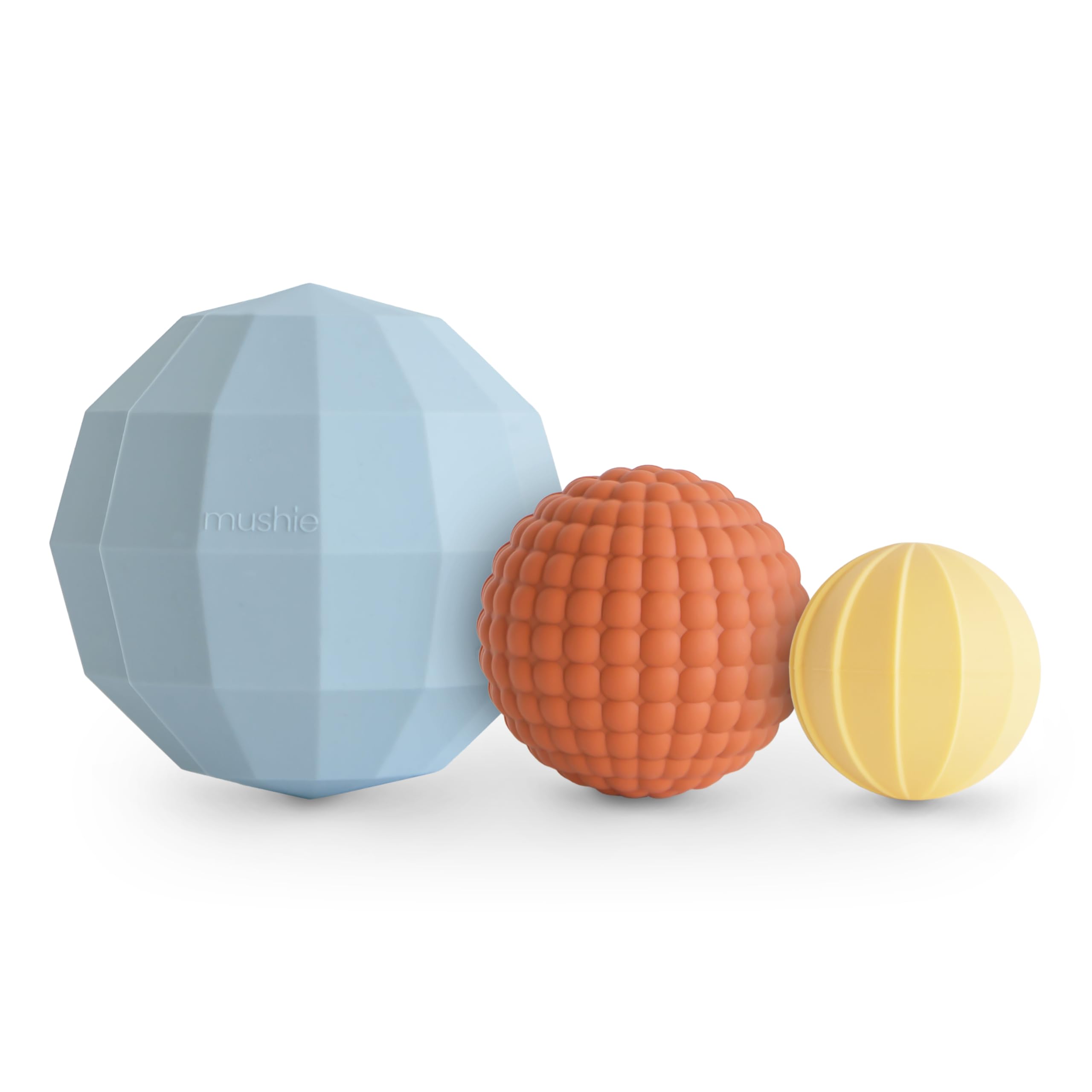 Foto 1 | Esferas De Silicona Para Anidar Sensory Toy Mushie, Color Azul Claro - Venta Internacional.