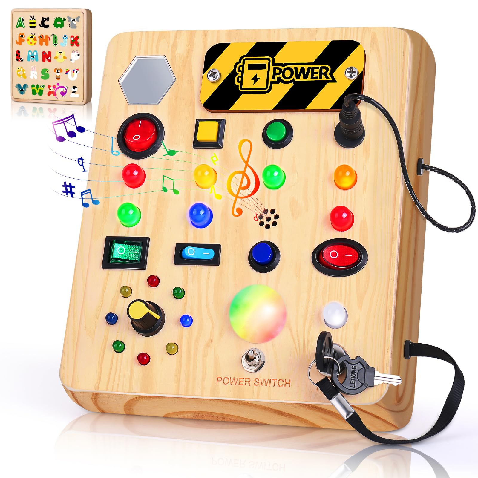 Foto 2 pulgar | Juguete Sensorial Busy Board Tintecusa Con Luz Led Para Niños Pequeños - Venta Internacional.
