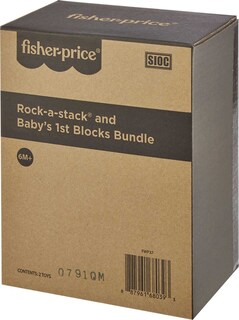 Foto 2 | Set De Regalo Fisher-price Con Los Primeros Bloques Del Bebé Y Rock-a-stack - Venta Internacional.