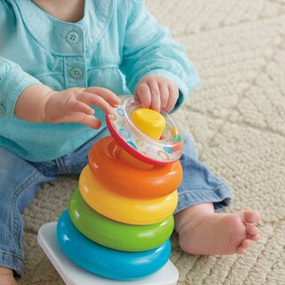 Foto 7 | Set De Regalo Fisher-price Con Los Primeros Bloques Del Bebé Y Rock-a-stack - Venta Internacional.