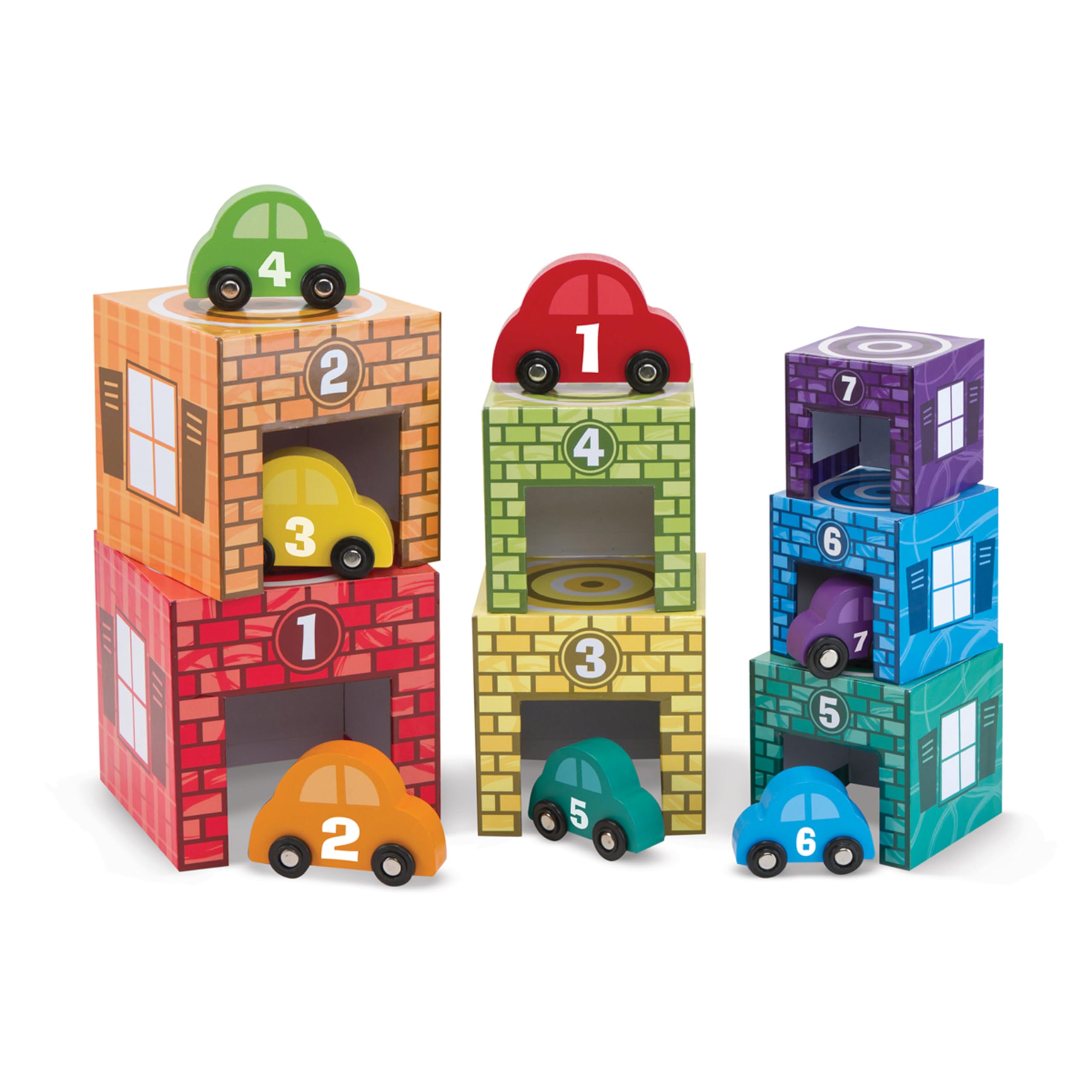 Toy Melissa & Doug Anidando Y Clasificando Garajes Y Coches - Venta Internacional.
