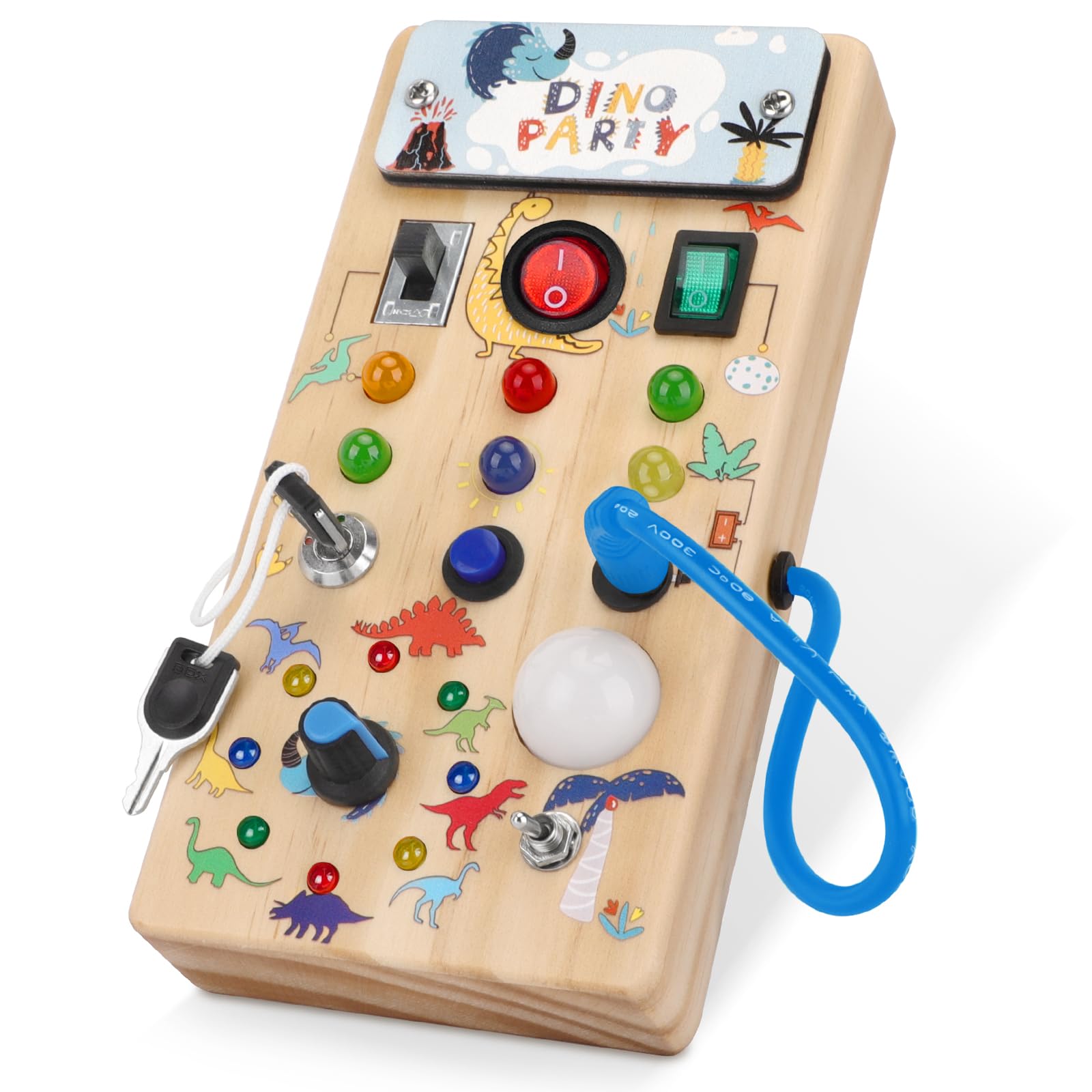 Foto 2 pulgar | Montessori Busy Board Wakeinsa Para Niños De 1 A 3 Años Con Luces Led - Venta Internacional.