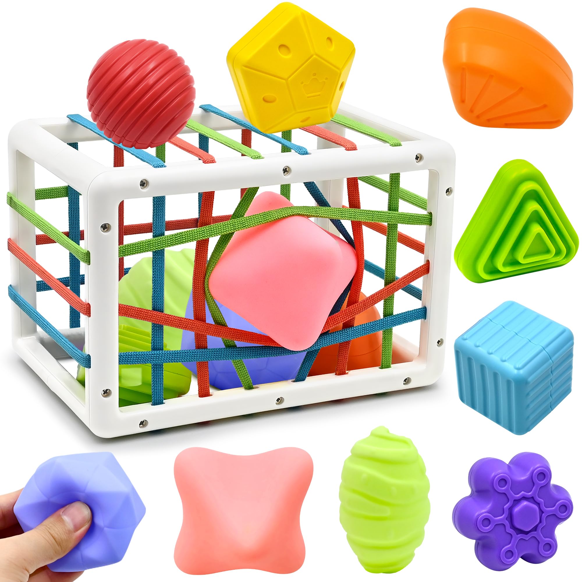 Juguete Clasificador De Formas Aituitui Montessori Para Niño Y Niña De 1 Año - Venta Internacional.