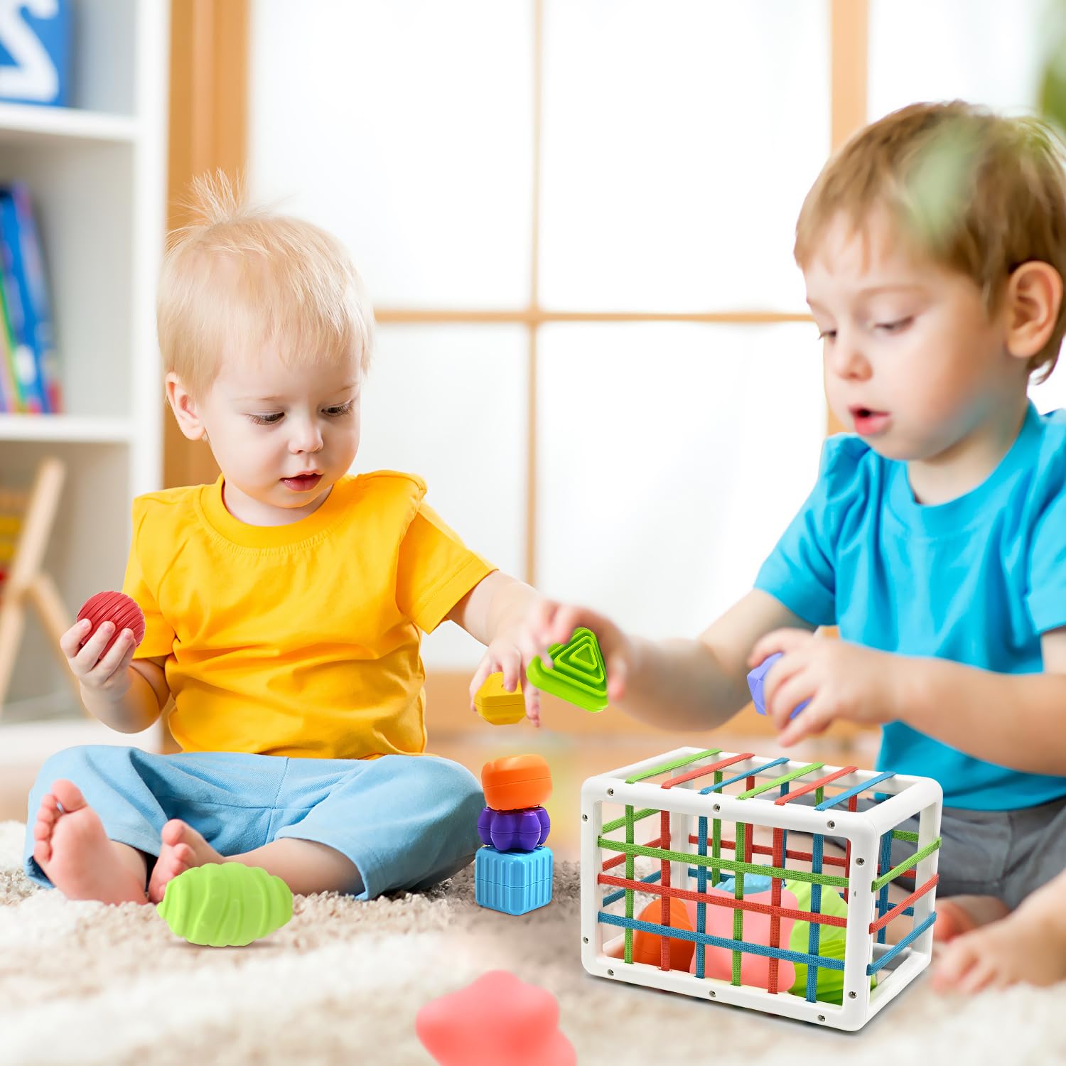 Foto 8 pulgar | Juguete Clasificador De Formas Aituitui Montessori Para Niño Y Niña De 1 Año - Venta Internacional.