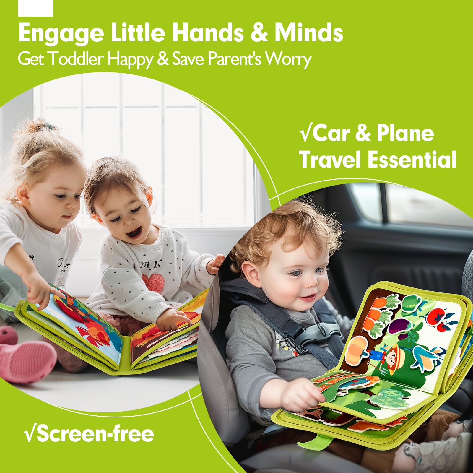 Foto 5 pulgar | Juguetes Montessori De Busy Book Hahaland Para Niños Pequeños De 1 A 3 Años - Venta Internacional.