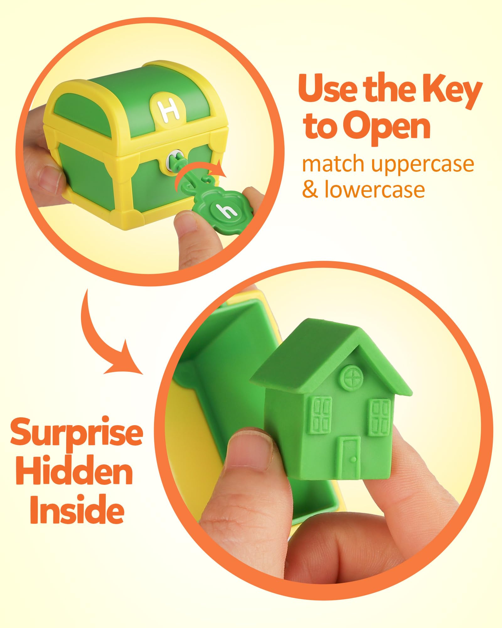 Foto 3 pulgar | Juguete De Aprendizaje Del Alfabeto Coogam Treasure Locks Con Llaves Para Niños - Venta Internacional.
