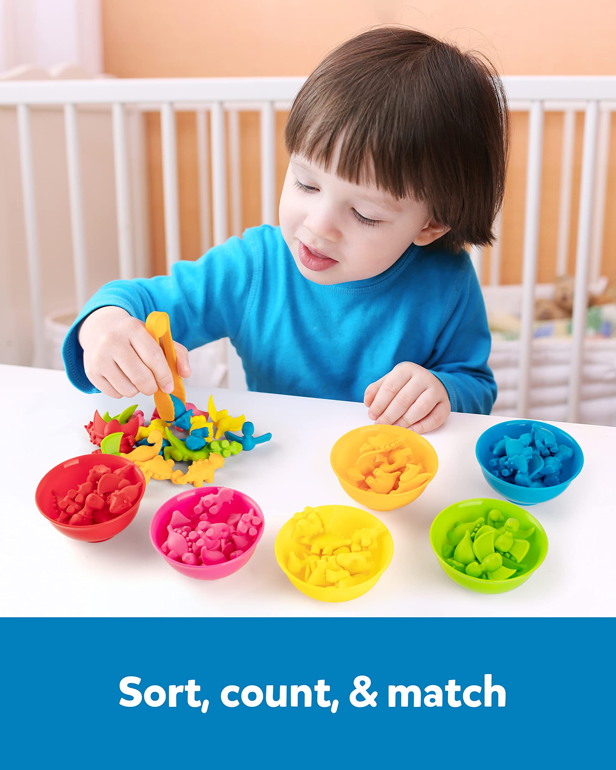 Foto 4 pulgar | Juego De Juguetes Para Clasificar Dinosaurios Para Contar Dinosaurios Coogam Para Niños De 3 A 5 Años - Venta Inte