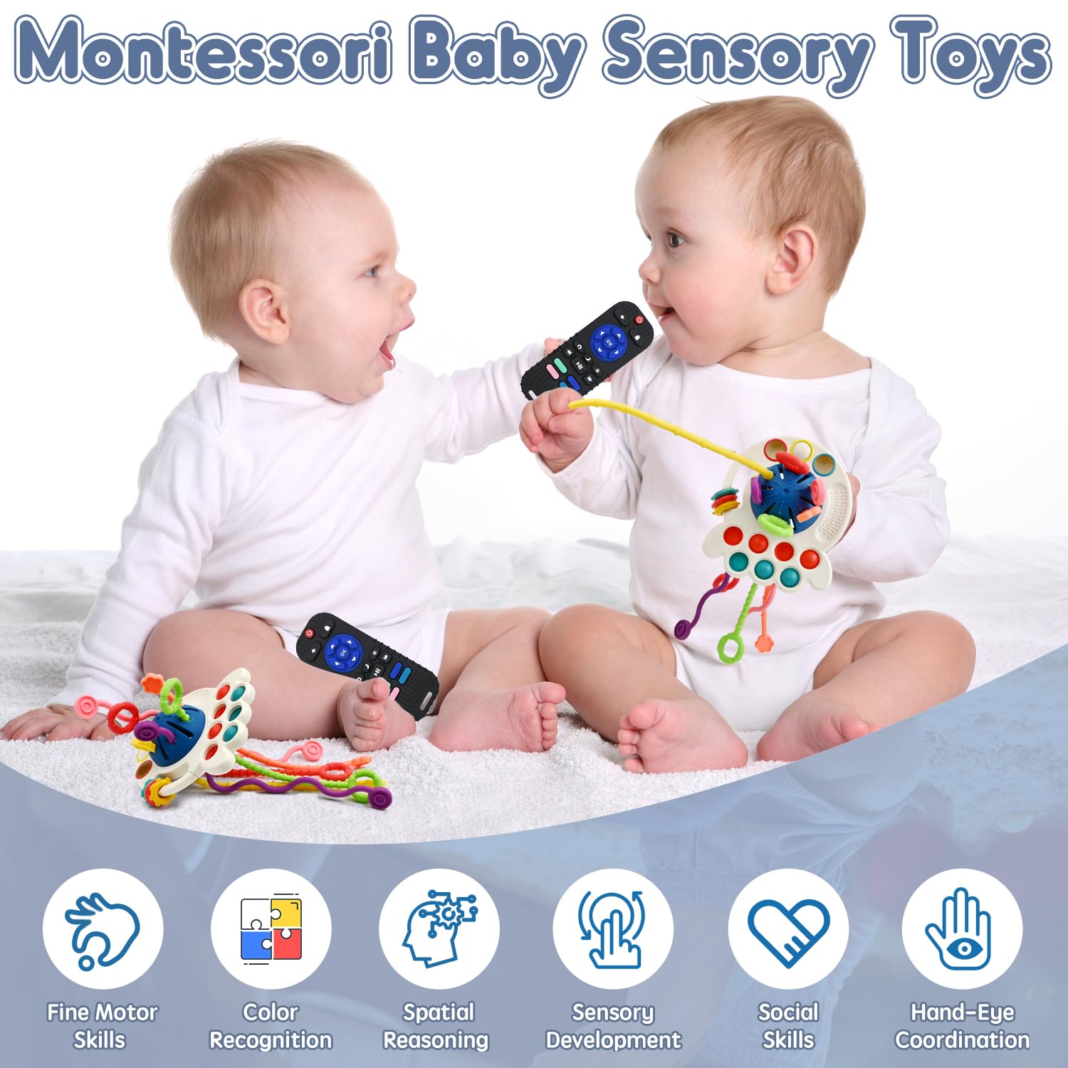 Foto 6 pulgar | Teething Toys Aituitui Control Remoto De Silicona Para Bebé - Venta Internacional.