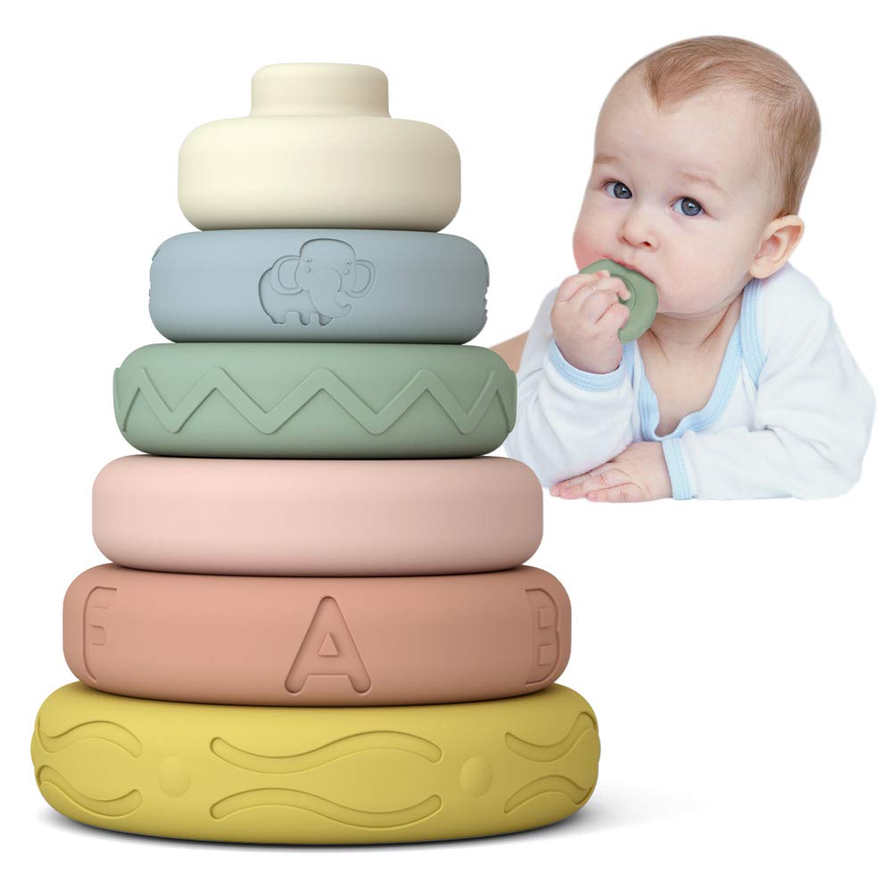 Foto 1 | Anillos Apilables Mini Tudou Para Bebés, Juguetes Para Apilar Y Anidar - Venta Internacional.