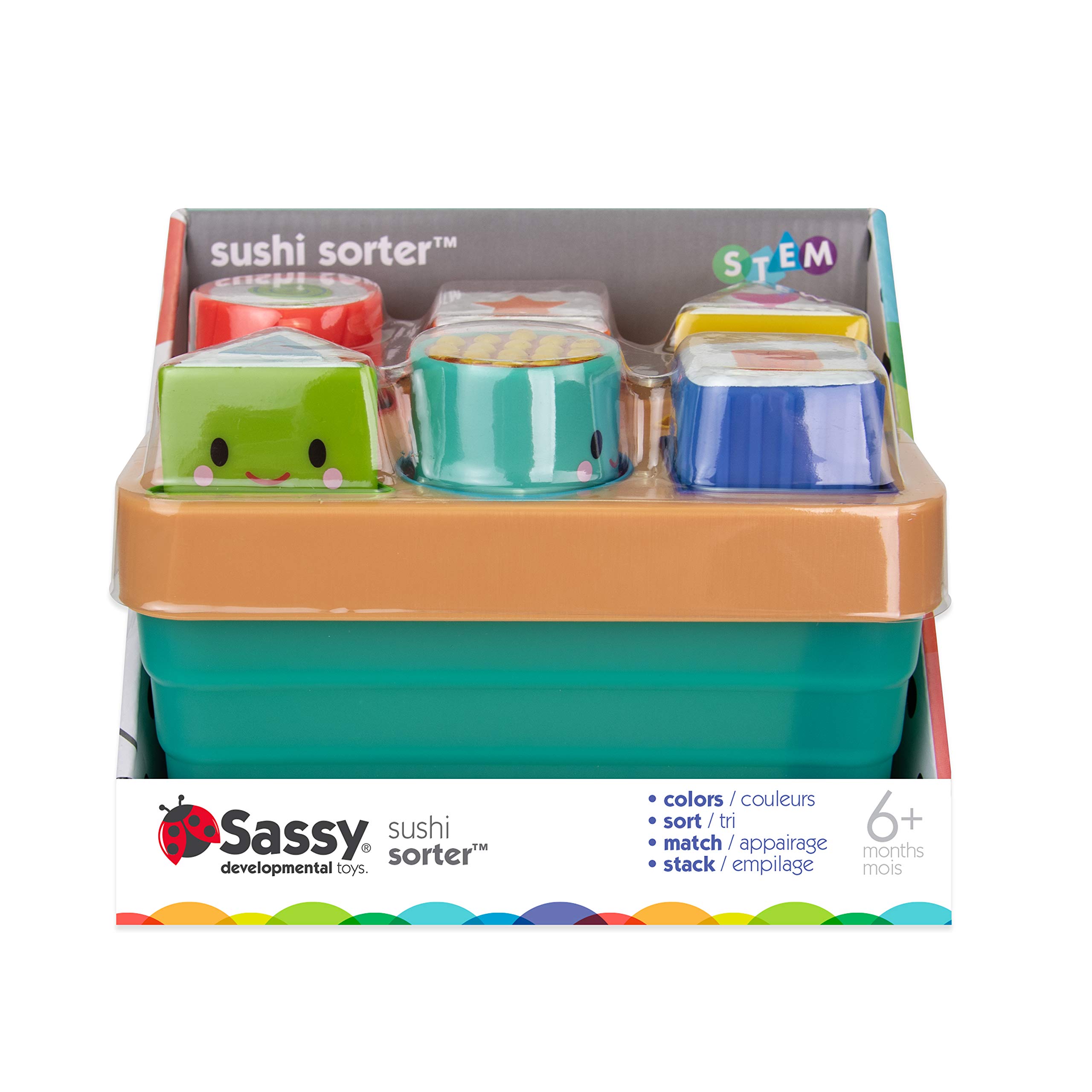 Foto 7 pulgar | Toy Sushi Sorter Sassy Sushi Para Bebés De Más De 6 Meses - Venta Internacional.