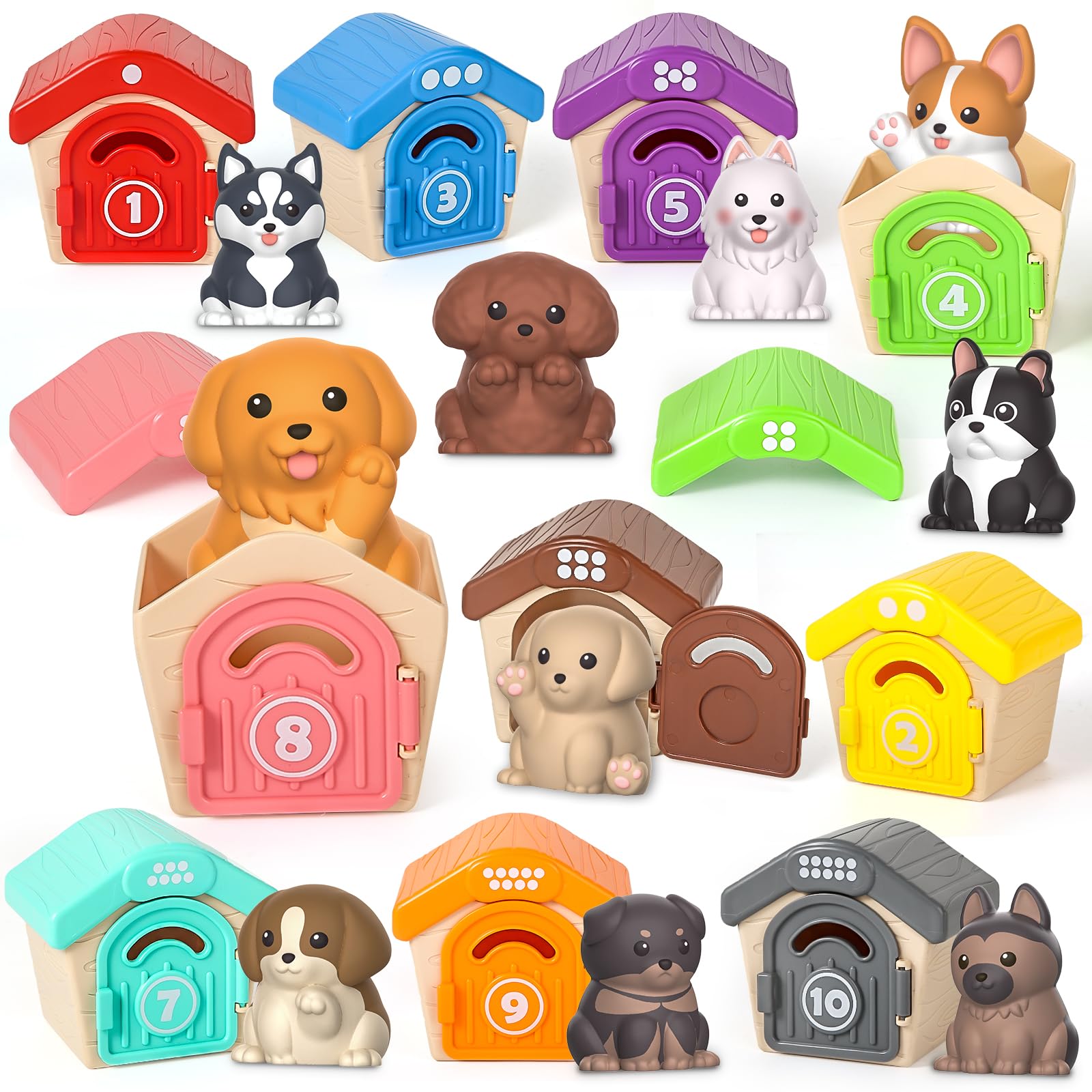 Toddler Toys Letapapa, 20 Unidades, Para Perros De 1 A 3 Años, Con Conteo - Venta Internacional.