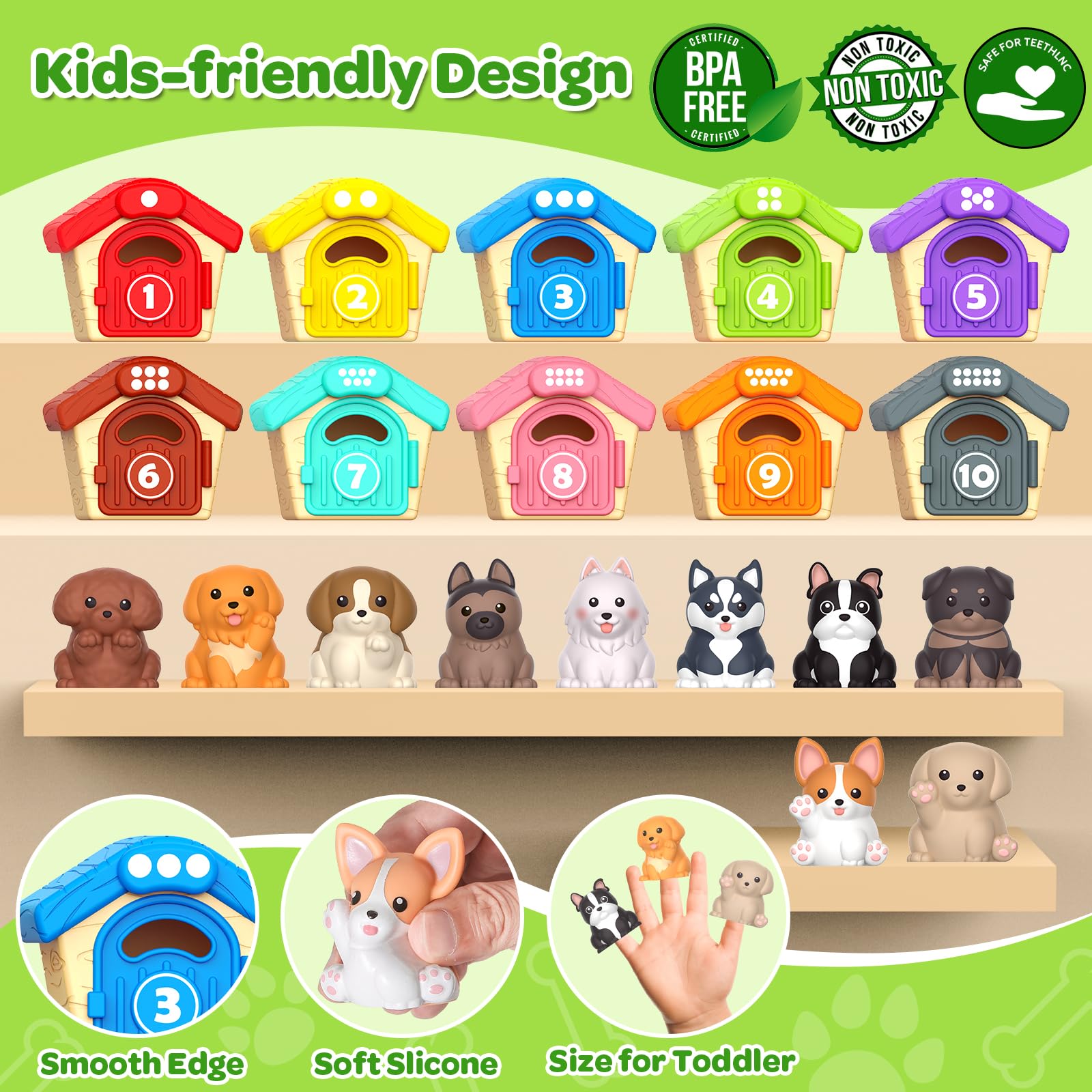 Foto 5 pulgar | Toddler Toys Letapapa, 20 Unidades, Para Perros De 1 A 3 Años, Con Conteo - Venta Internacional.