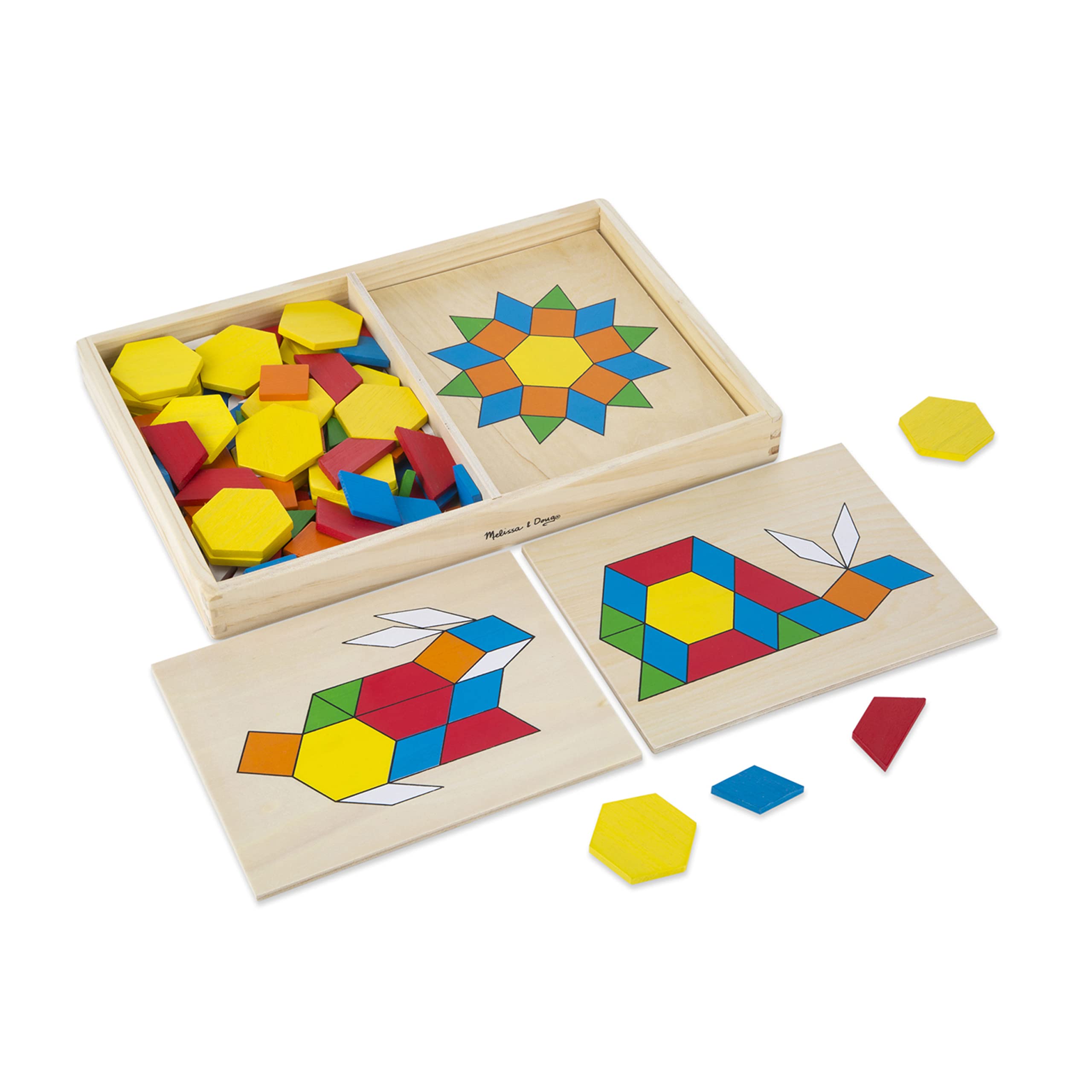 Juguete De Madera Melissa & Doug Con Bloques Y Tablas - Venta Internacional.