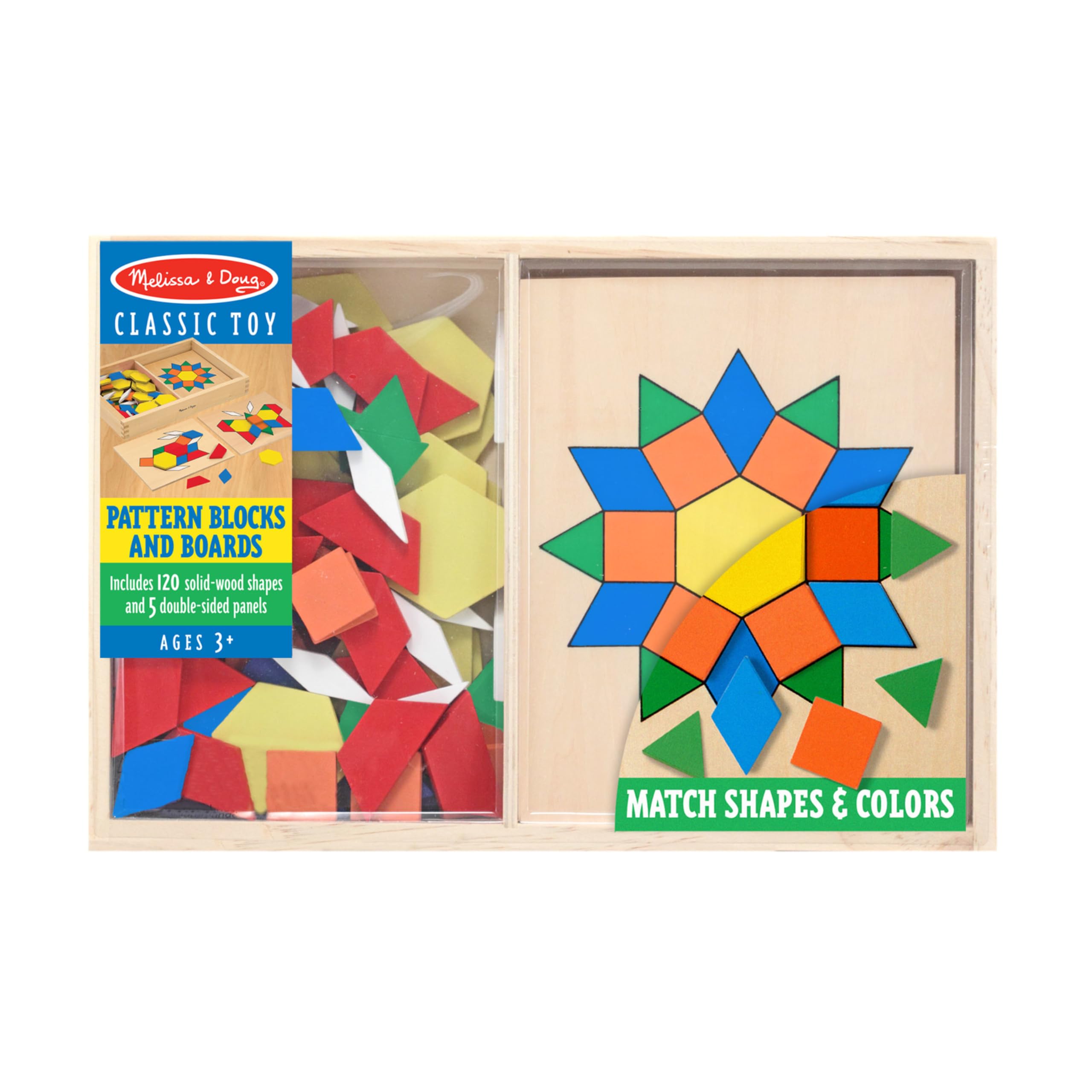 Foto 4 pulgar | Juguete De Madera Melissa & Doug Con Bloques Y Tablas - Venta Internacional.