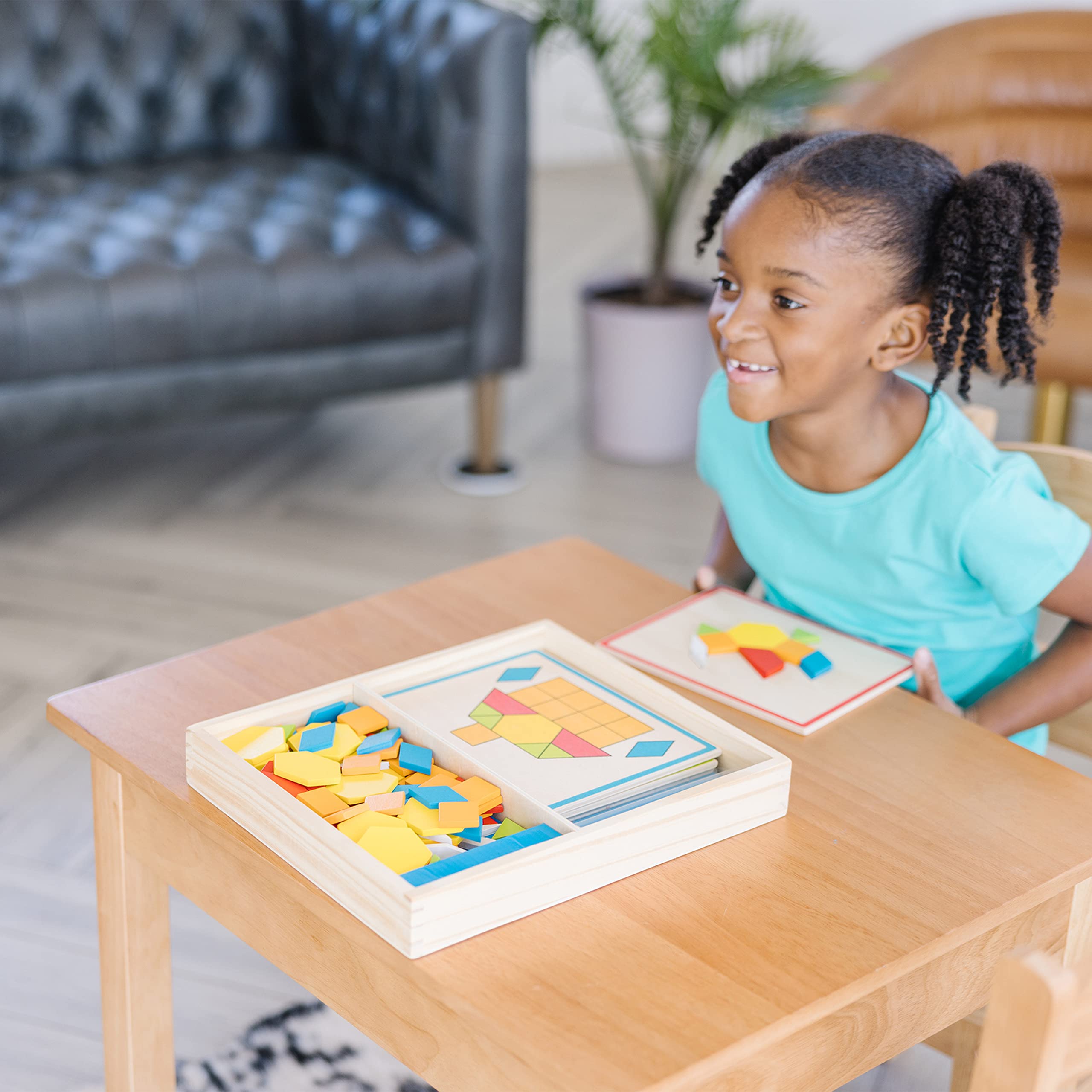 Foto 5 | Juguete De Madera Melissa & Doug Con Bloques Y Tablas - Venta Internacional.