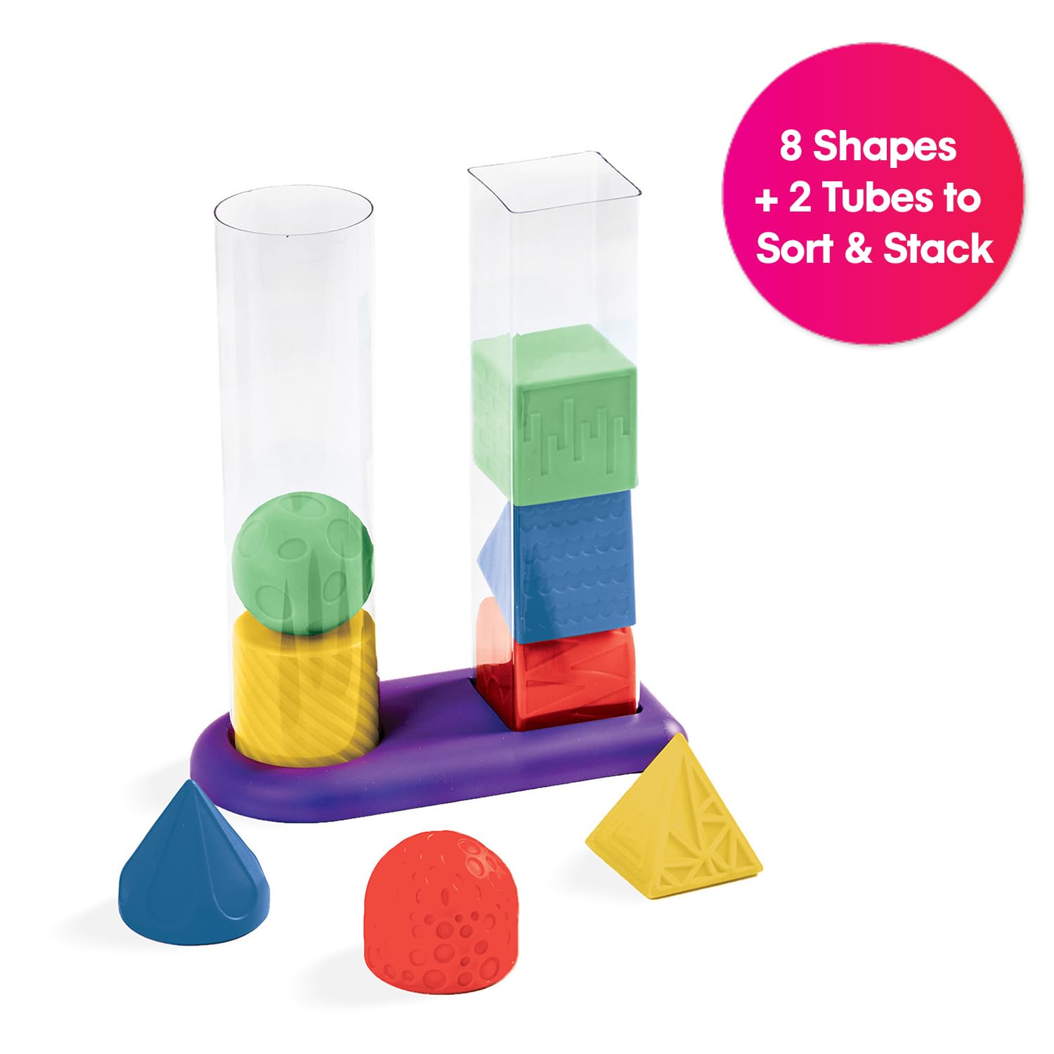 Foto 4 pulgar | Pila Y Clasificadora Sensorial Toy Edushape Geostacker Para Más De 12 Meses - Venta Internacional.