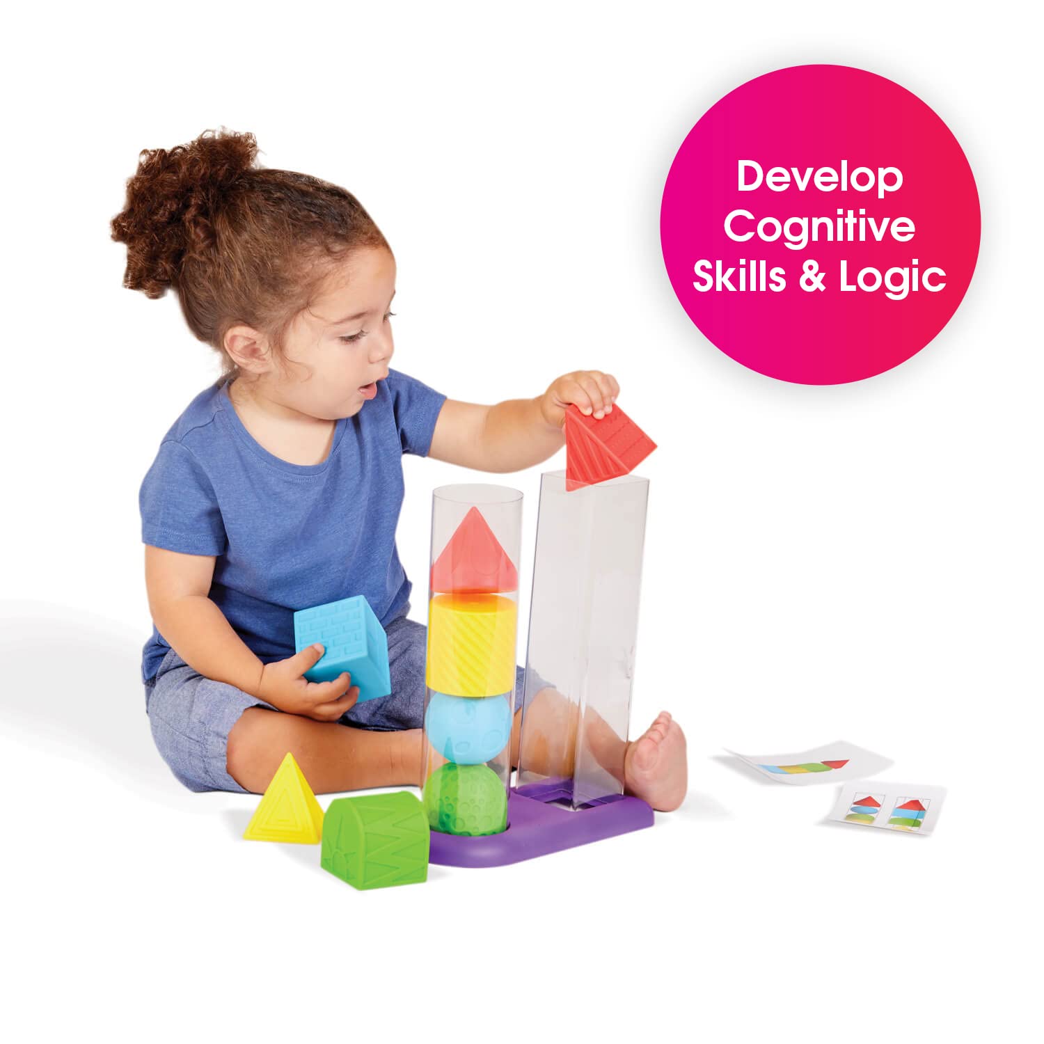 Foto 5 pulgar | Pila Y Clasificadora Sensorial Toy Edushape Geostacker Para Más De 12 Meses - Venta Internacional.