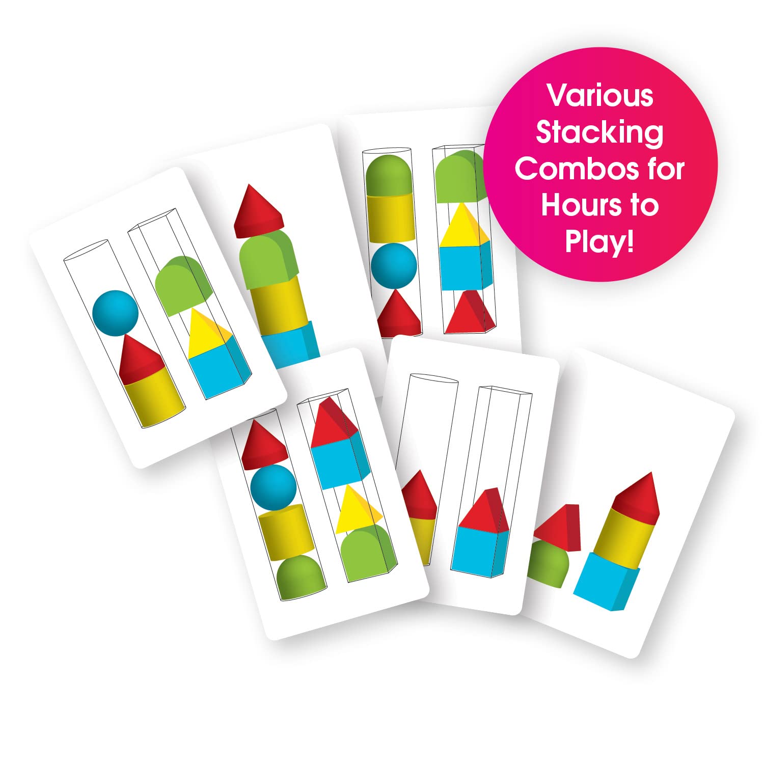 Foto 6 pulgar | Pila Y Clasificadora Sensorial Toy Edushape Geostacker Para Más De 12 Meses - Venta Internacional.