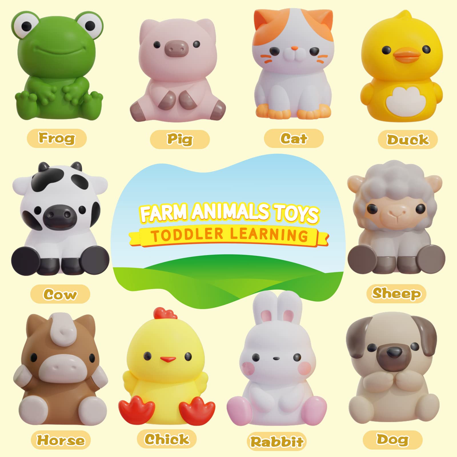 Foto 3 pulgar | Juguete Didáctico Aurotops, Con Forma De Muñecos De Animales De Granja, De 1 A 3 Años - Venta Internacional.
