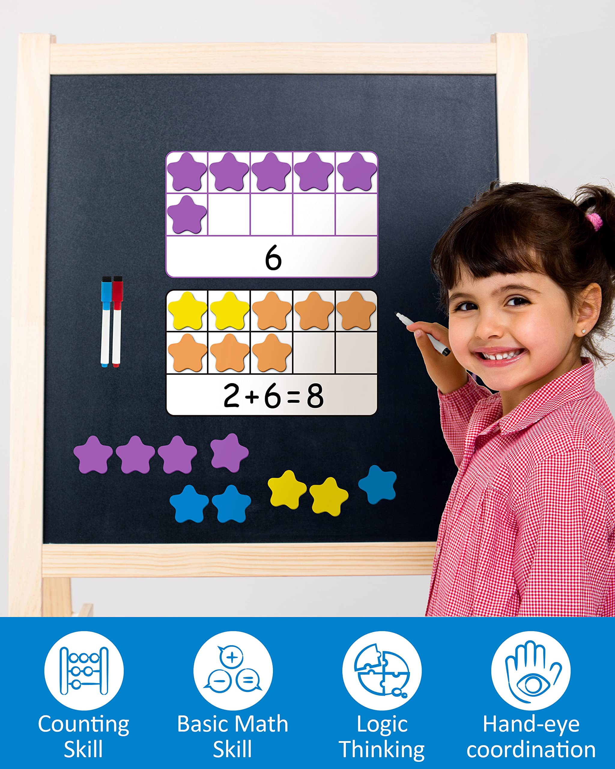Foto 6 pulgar | Juego Magnético De Diez Marcos Math Manipulative Coogam Para Niños De 3 A 5 Años - Venta Internacional.