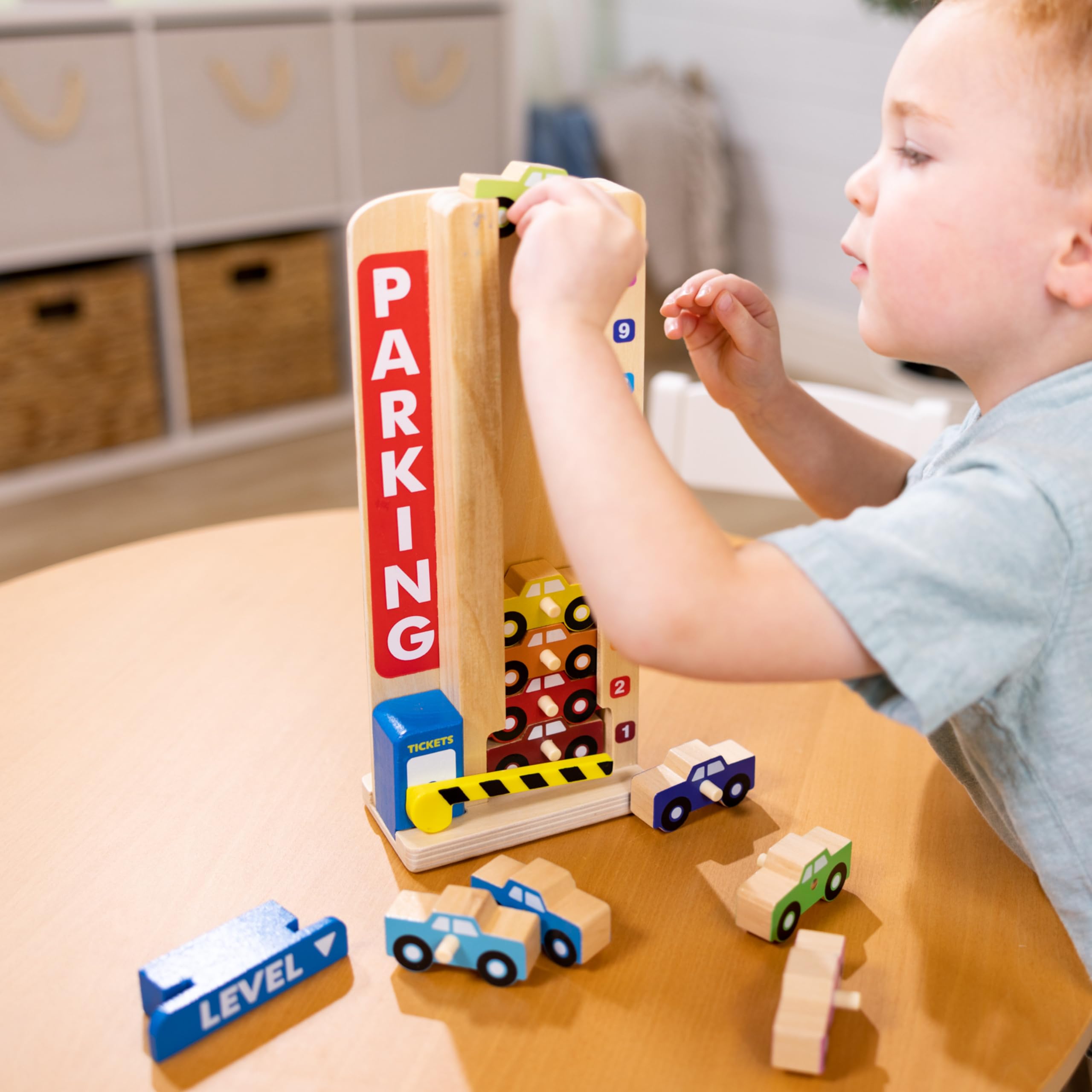 Foto 3 pulgar | Garaje De Estacionamiento Melissa & Doug Stack & Count Con 10 Autos - Venta Internacional.