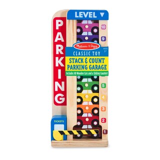 Foto 6 | Garaje De Estacionamiento Melissa & Doug Stack & Count Con 10 Autos - Venta Internacional.