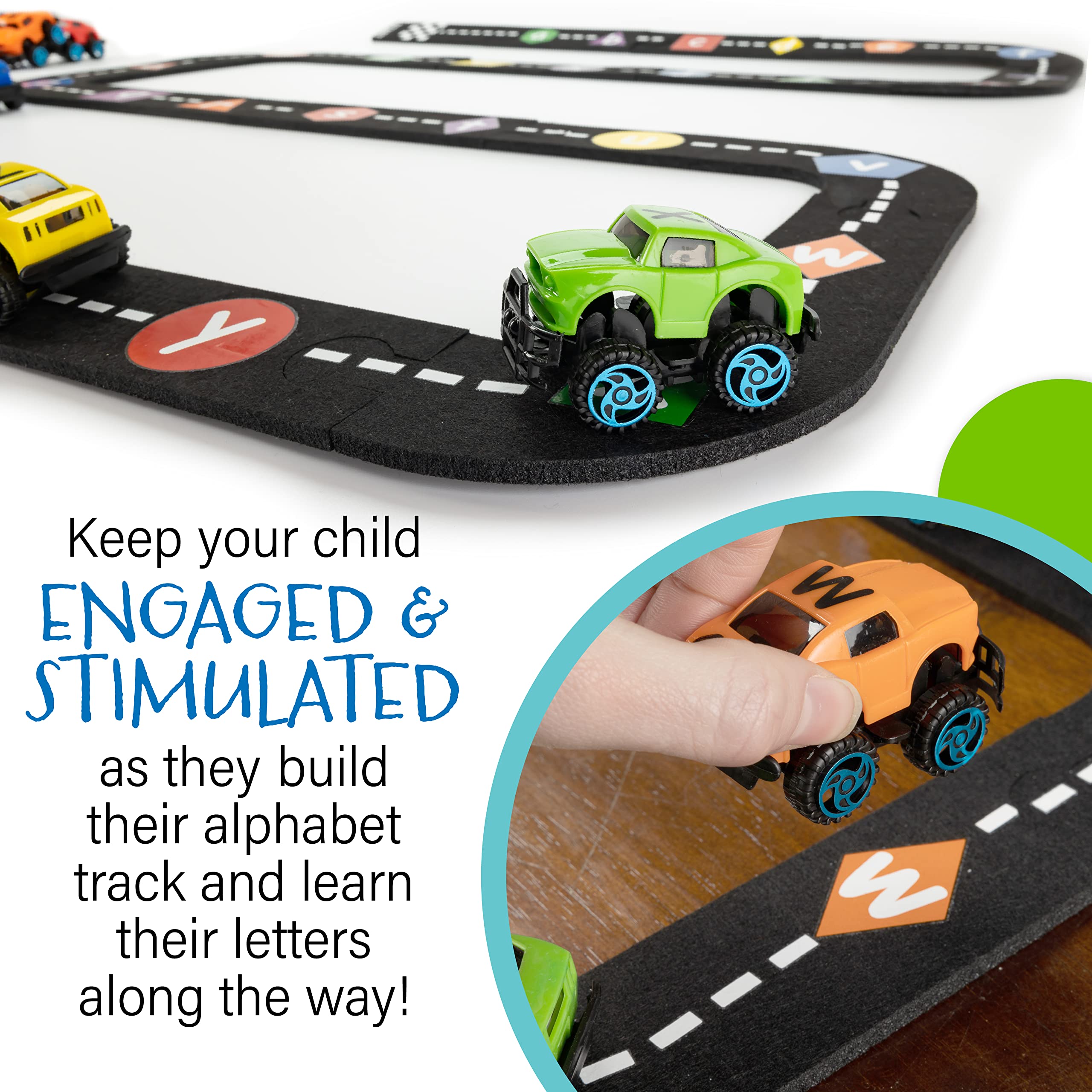 Foto 4 | Juego De 41 Piezas Alphabet Race Car Track Skoolzy Alphatracks - Venta Internacional.