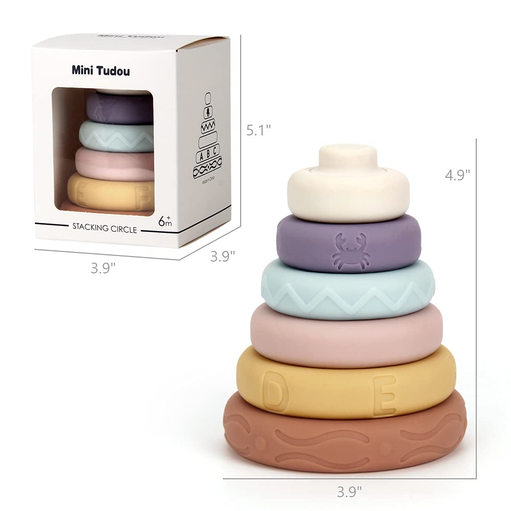 Foto 7 | Mini Tudou De Juguete Circular Para Apilar Y Anidar Durante Más De 6 Meses - Venta Internacional.