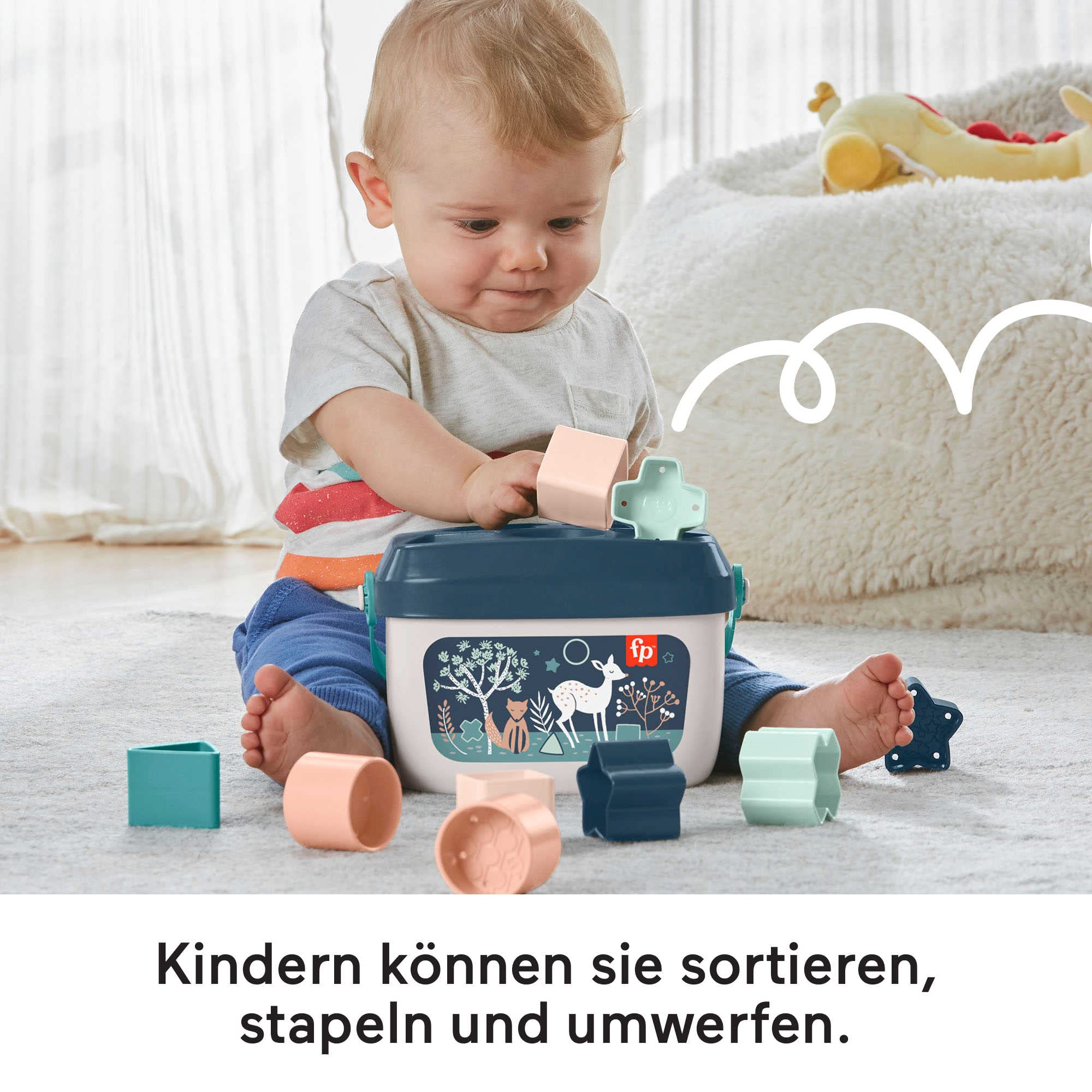 Foto 4 pulgar | Juguete Apilable Fisher-price Baby First Blocks, 10 Formas - Venta Internacional.