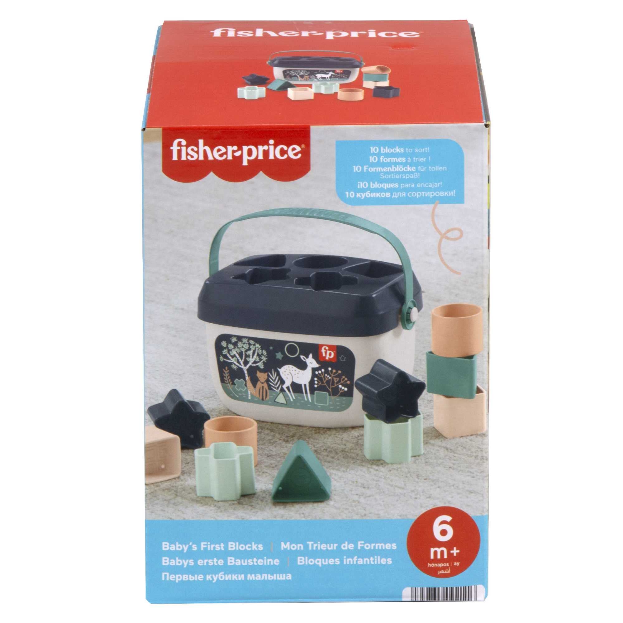 Foto 7 pulgar | Juguete Apilable Fisher-price Baby First Blocks, 10 Formas - Venta Internacional.