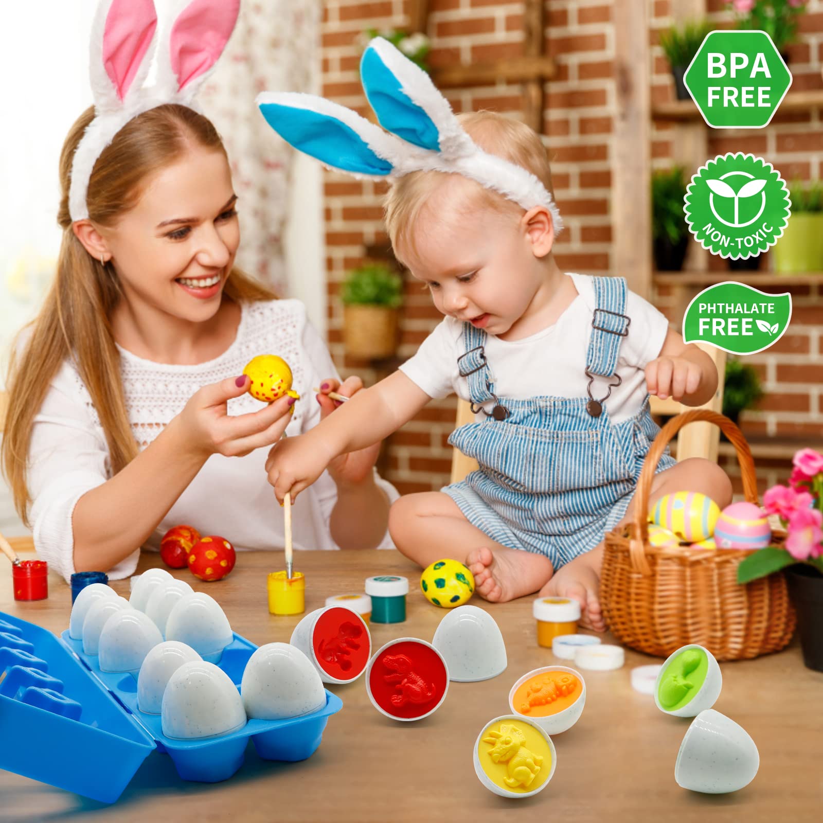 Foto 4 | Juguete Educativo Moontoy Con Huevos De Dinosaurio A Juego, 12 Unidades - Venta Internacional.