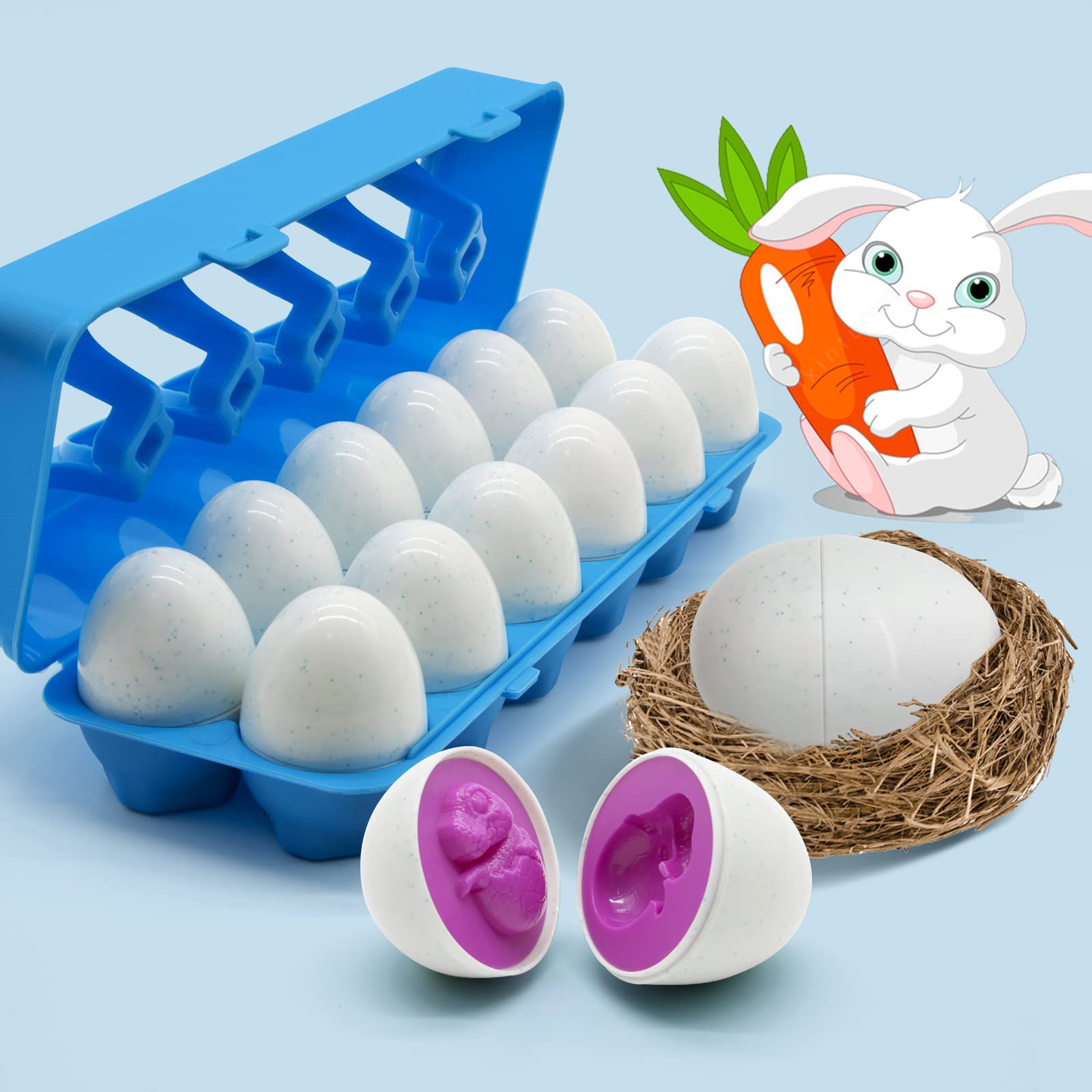 Foto 7 pulgar | Juguete Educativo Moontoy Con Huevos De Dinosaurio A Juego, 12 Unidades - Venta Internacional.