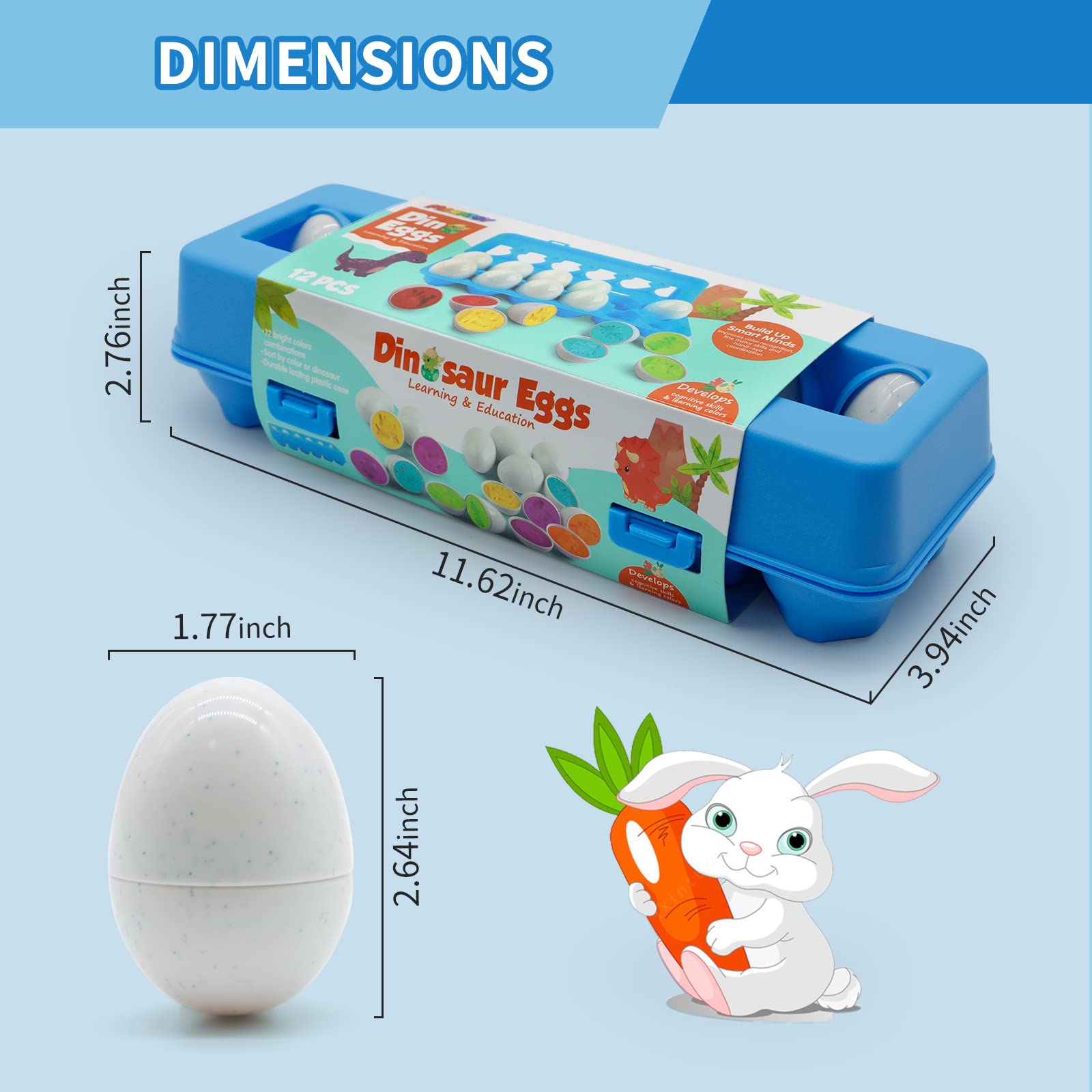 Foto 7 | Juguete Educativo Moontoy Con Huevos De Dinosaurio A Juego, 12 Unidades - Venta Internacional.