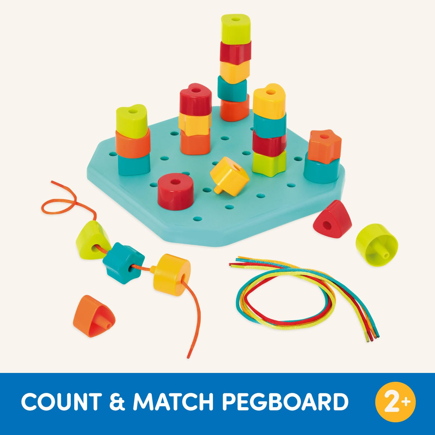 Foto 6 pulgar | Juego De Tablas De Clavijas Battat Para Niños Pequeños, 31 Piezas, A Partir De 2 Años - Venta Internacional.