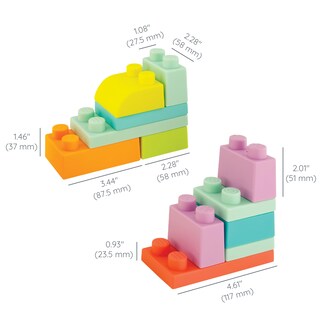 Foto 6 | Juego Building Blocks Infantino Super Soft First De 43 Piezas - Venta Internacional.