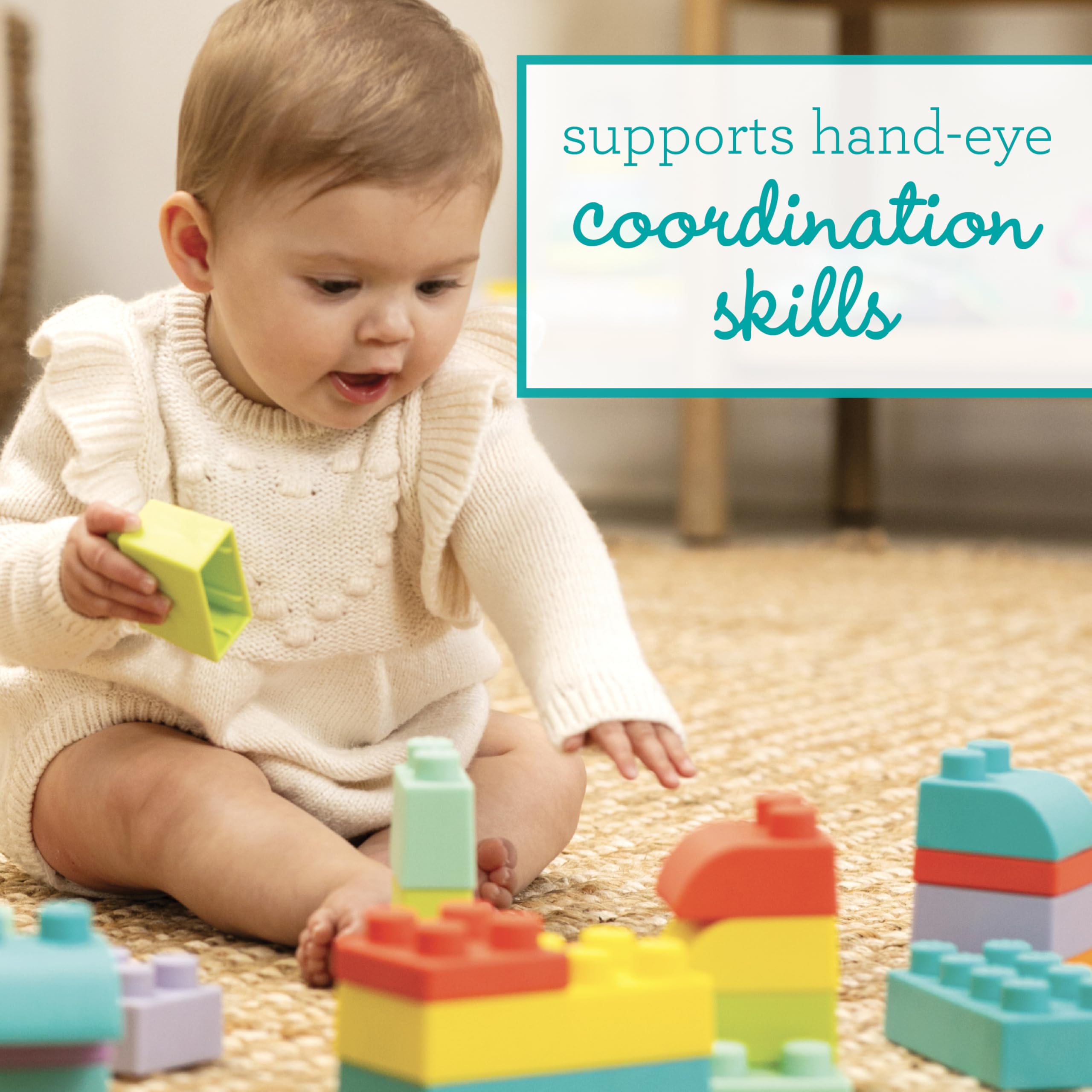 Foto 8 pulgar | Juego Building Blocks Infantino Super Soft First De 43 Piezas - Venta Internacional.