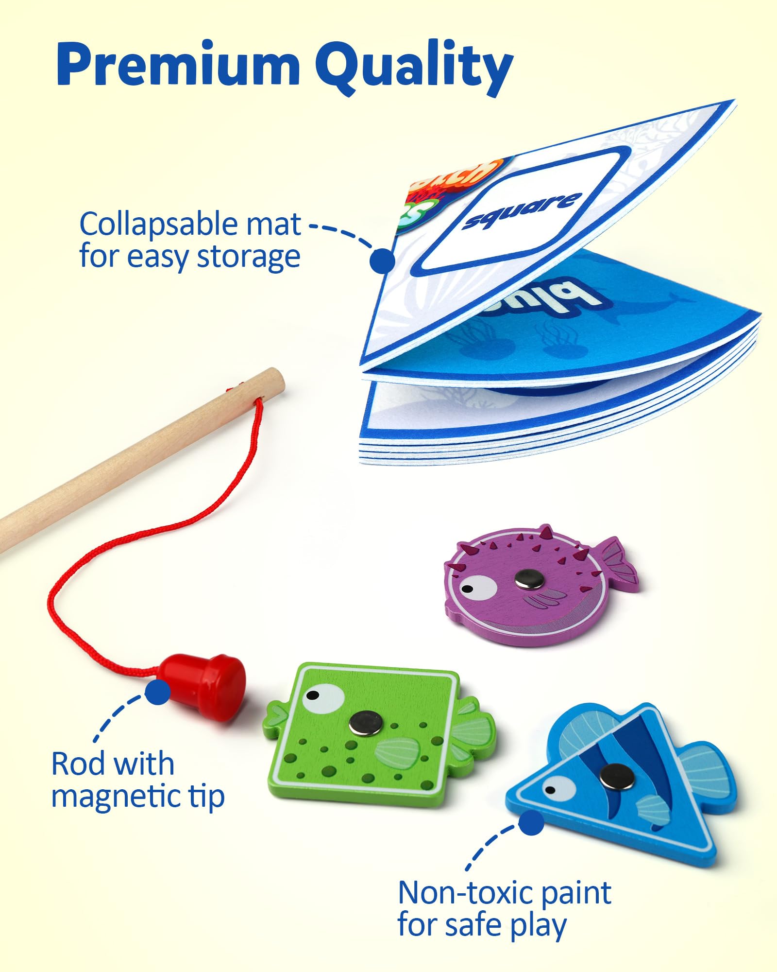 Foto 6 pulgar | Juego De Pesca Magnético Montessori Toy Coogam Con Color Y Forma - Venta Internacional.