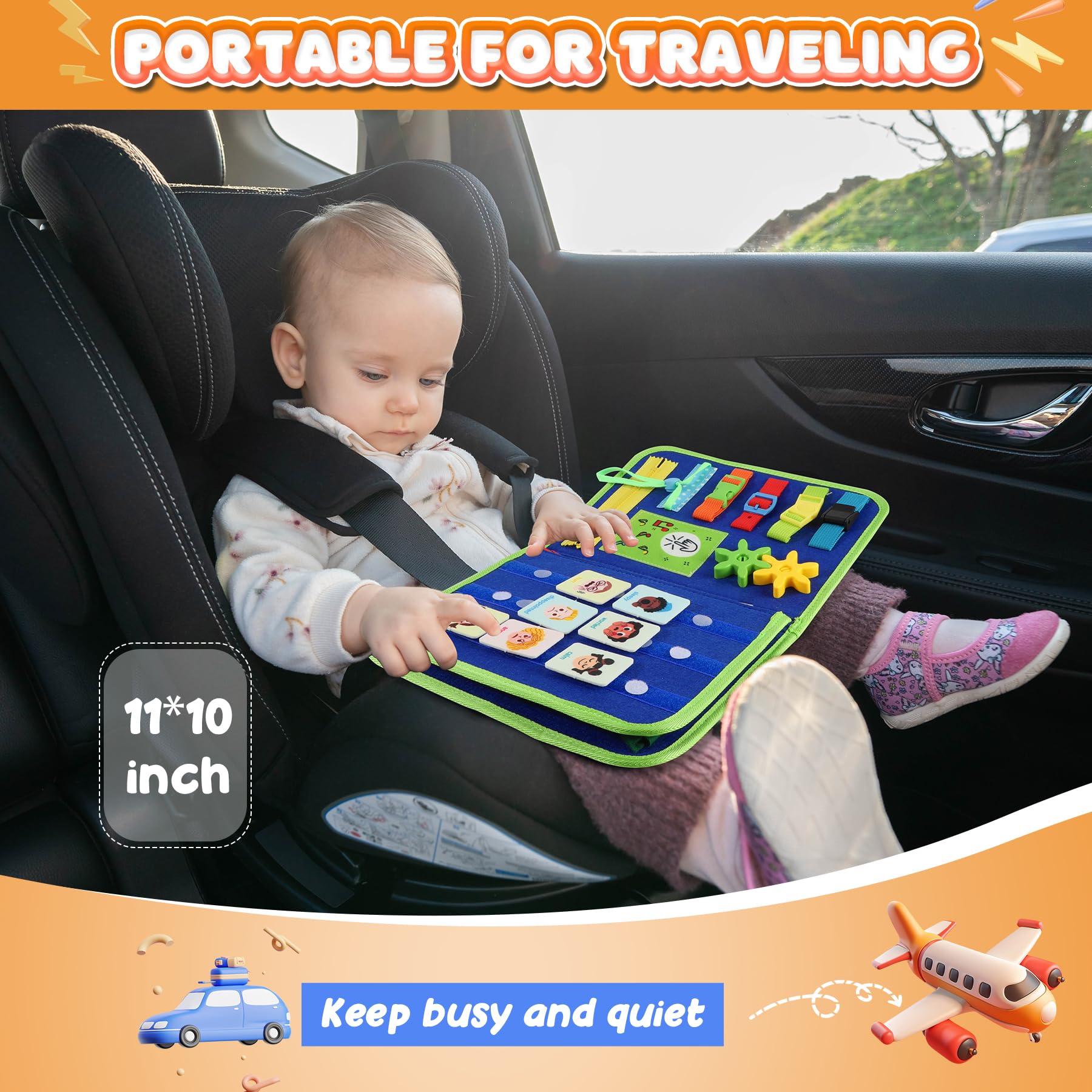 Foto 6 pulgar | Juguetes Montessori Busy Board Urmywo Para Niños Pequeños Busy Book - Venta Internacional.