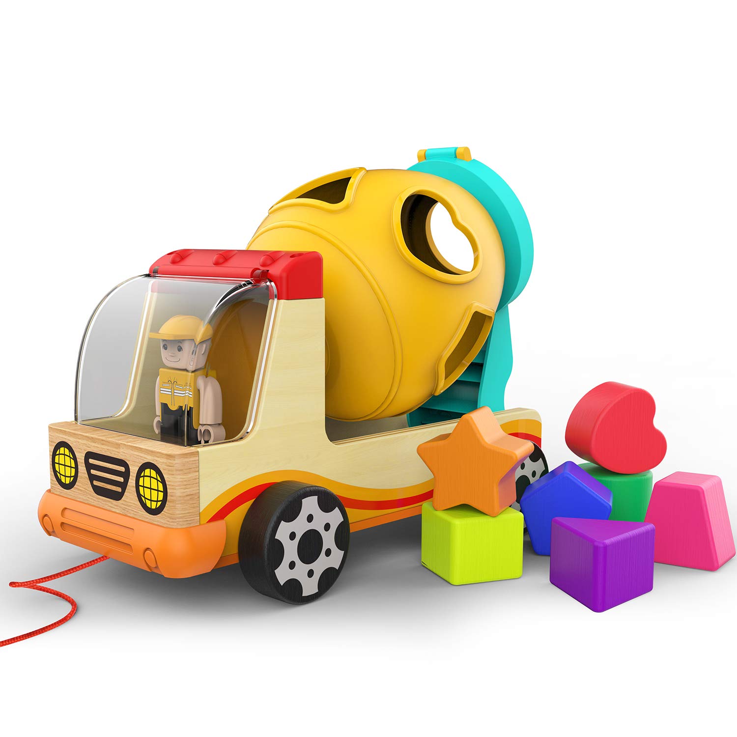 Juguete Clasificador De Formas, De Madera Brillante, Para Niños Pequeños De 1 A 2 Años - Venta Internacional.