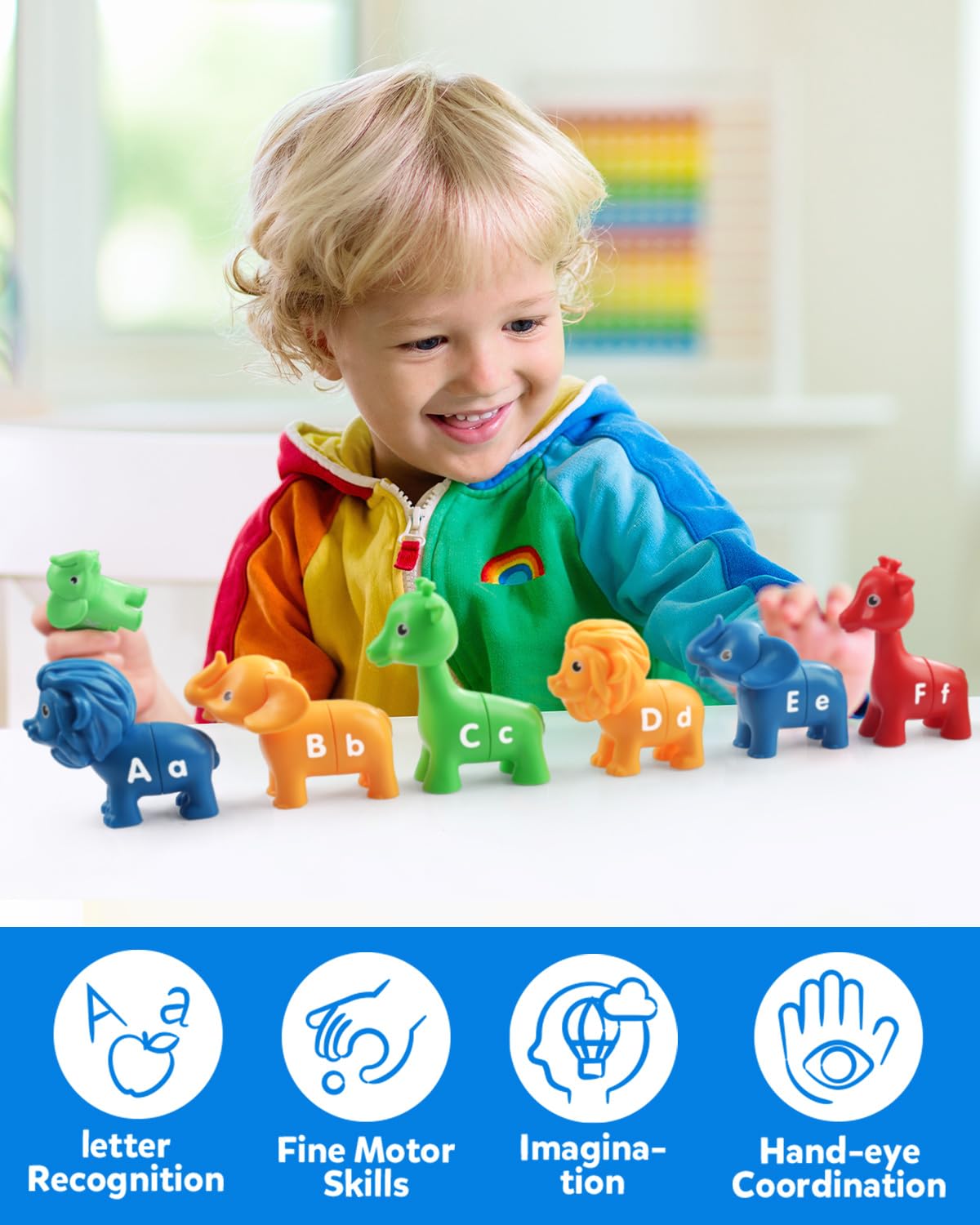 Foto 6 pulgar | Juguete Educativo Coogam Abc Letters Matching Game, 26 Piezas - Venta Internacional.