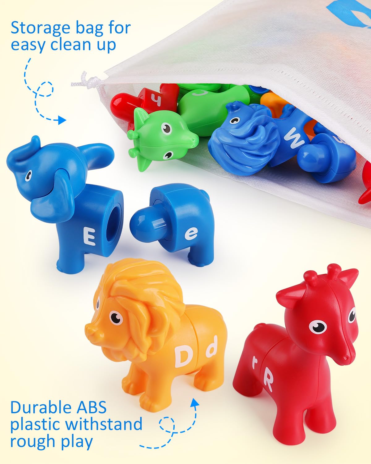 Foto 7 pulgar | Juguete Educativo Coogam Abc Letters Matching Game, 26 Piezas - Venta Internacional.